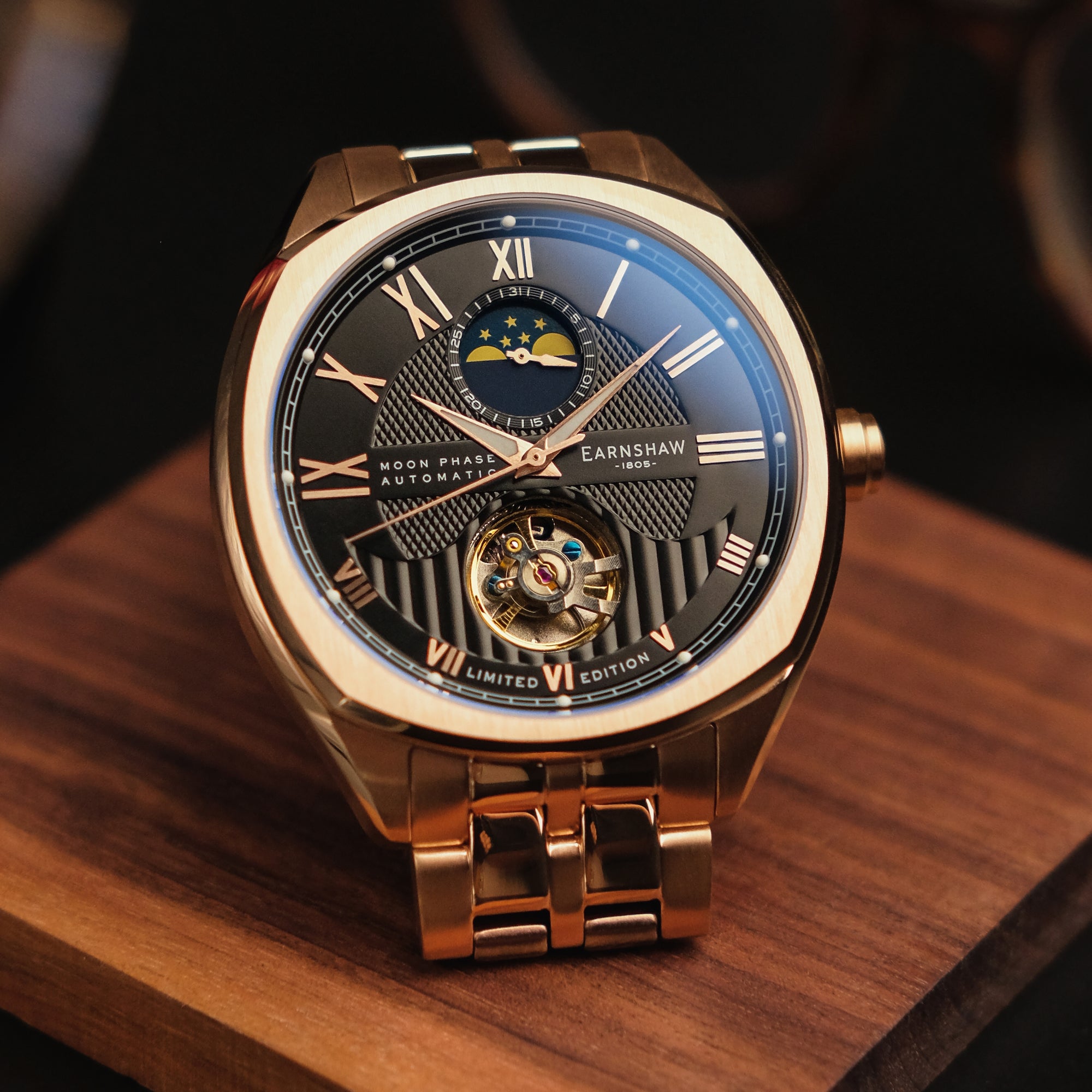 THOMAS EARNSHAW Thomas Earnshaw Peel Men's Rose Gold Watch ES-8206-55