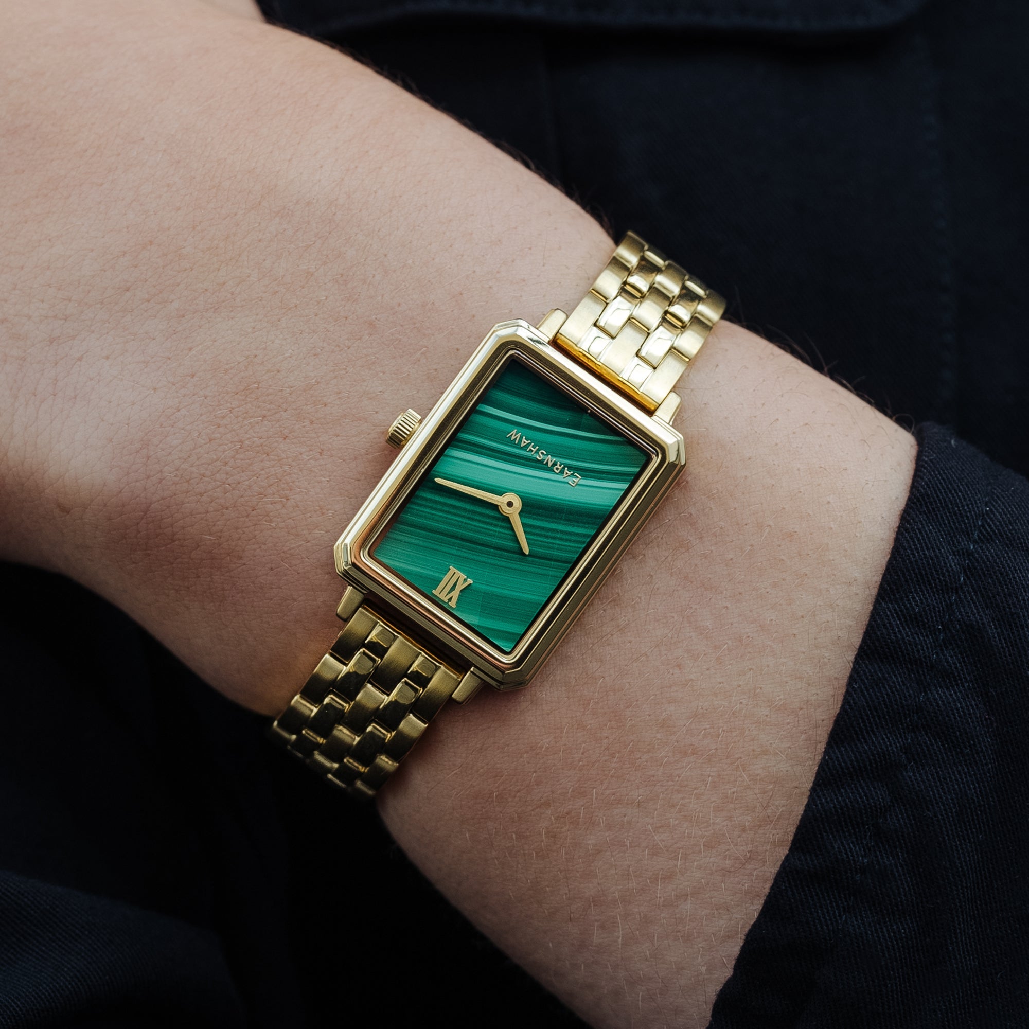 Thomas Earnshaw Thomas Earnshaw Emmeline Women's Japanese Quartz Malachite Watch ES-8235-44