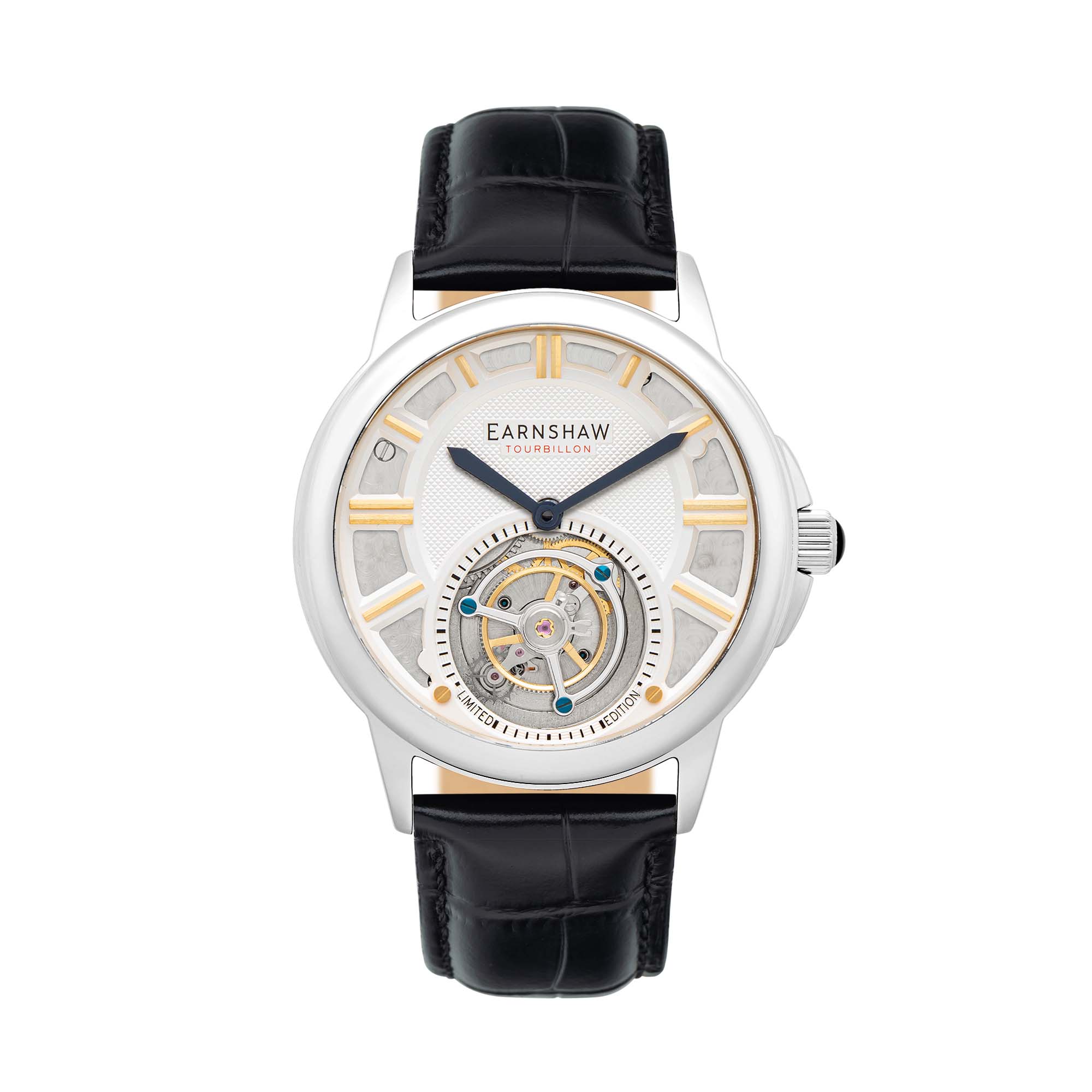 Thomas Earnshaw Thomas Earnshaw Statesman Disraeli Men's Silver Shadow Watch ES-8239-01