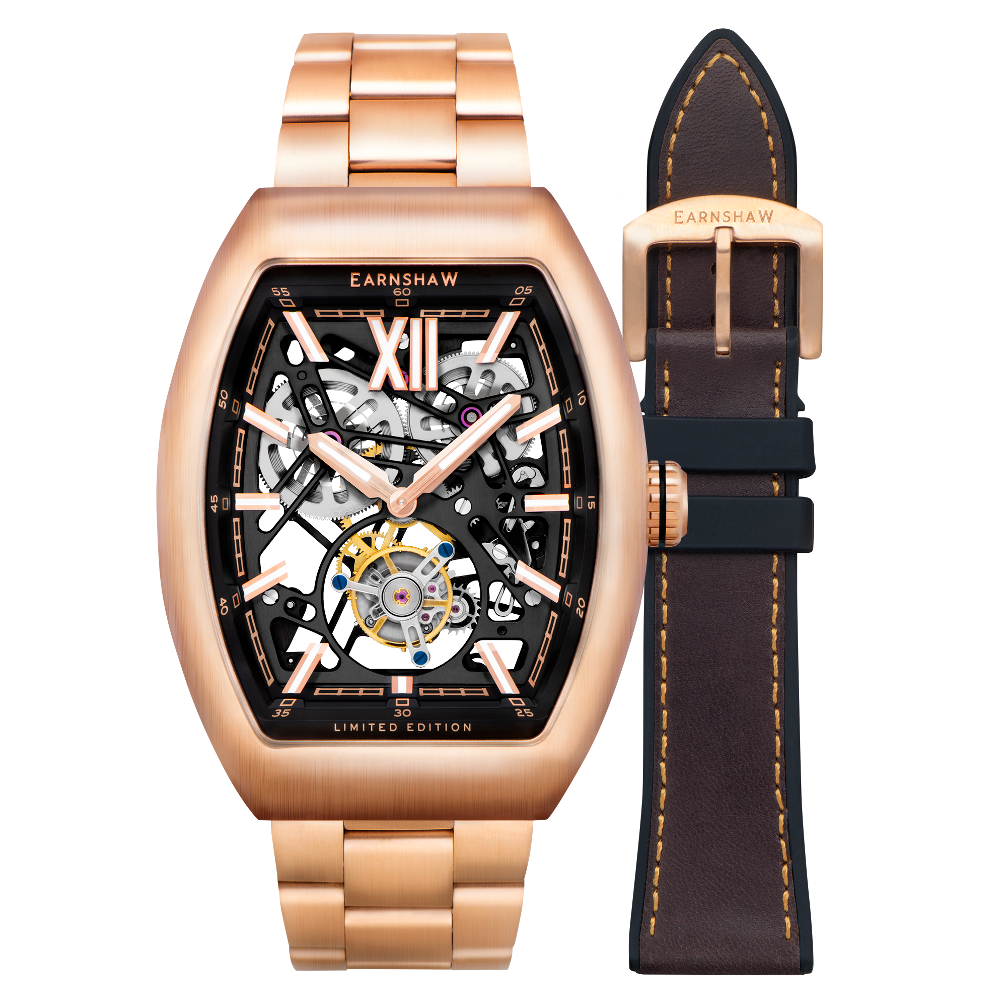 Thomas Earnshaw Thomas Earnshaw Thomas Earnshaw Supremacy Tourbillon Rose Gold Men's Limited Edition Watch ES-8277-33