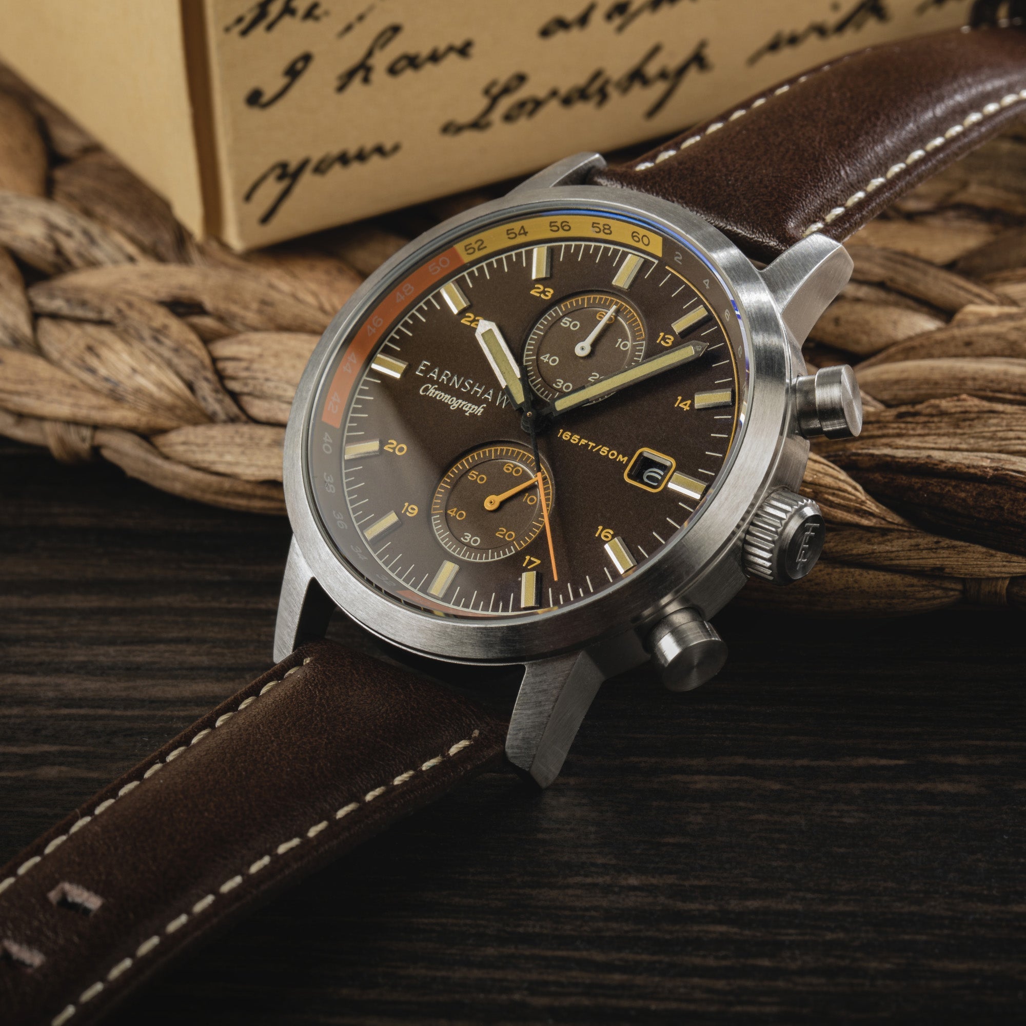 Thomas Earnshaw Thomas Earnshaw Duke Chronograph Caramel Brown Men's Watch ES-8286-01
