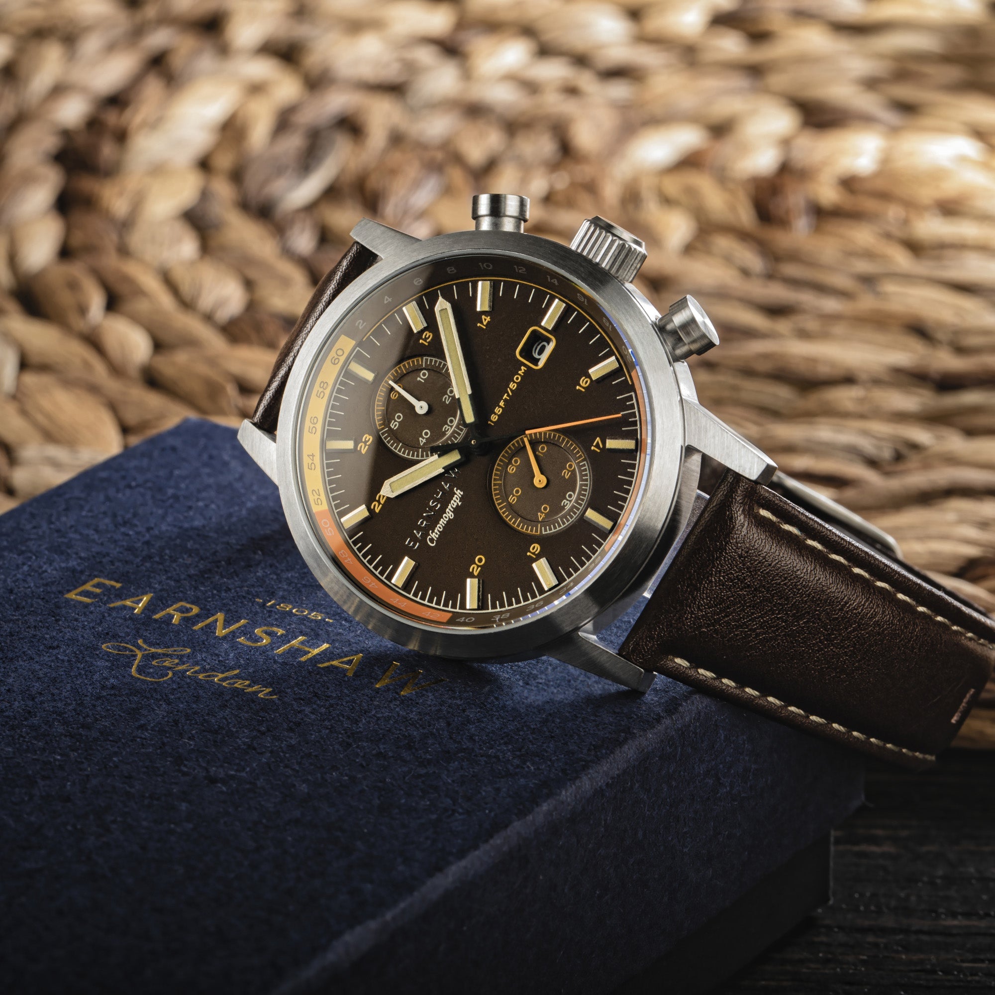 THOMAS EARNSHAW Thomas Earnshaw Duke Chronograph Caramel Brown Men's Watch ES-8286-01