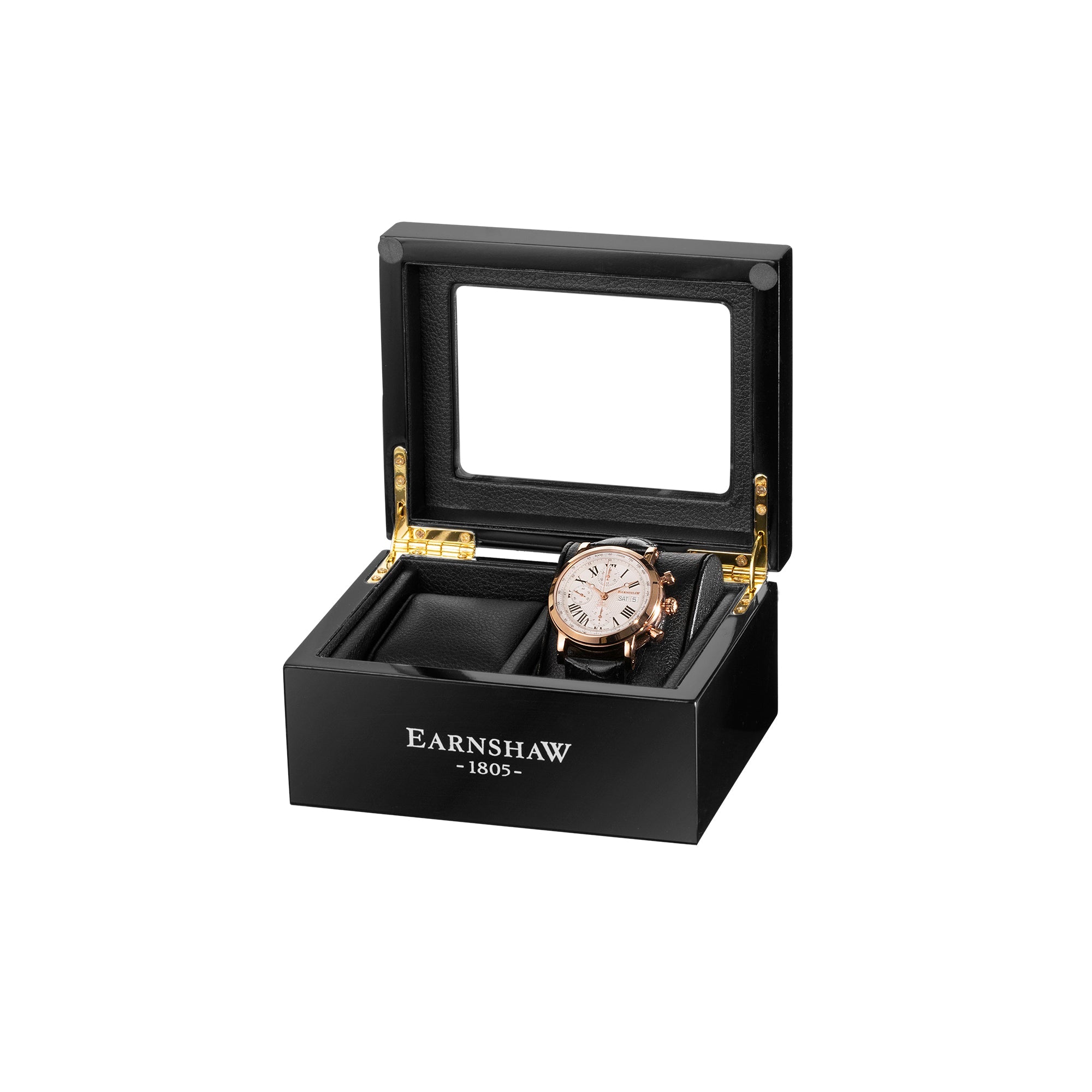 THOMAS EARNSHAW Thomas Earnshaw Maskelyne Chronograph Lapis Collectors Box Small Black Collector'S Box Accessory ES-CBOX2-01