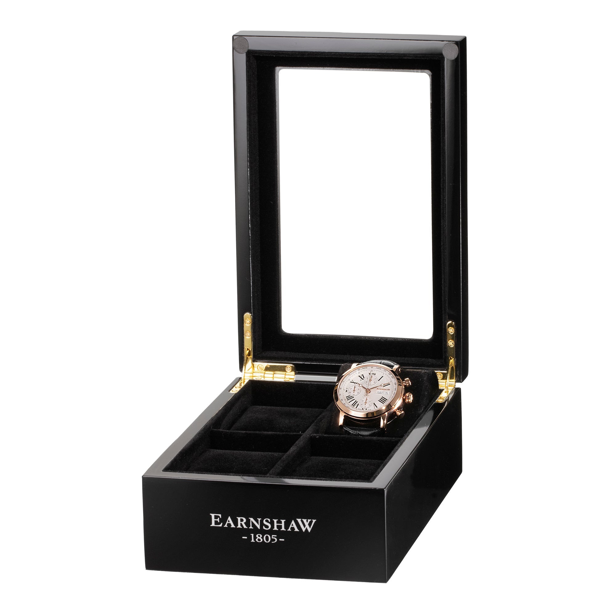THOMAS EARNSHAW Thomas Earnshaw Maskelyne Chronograph Lapis  Large Black Collectors Box Accessory ES-CBOX3-01
