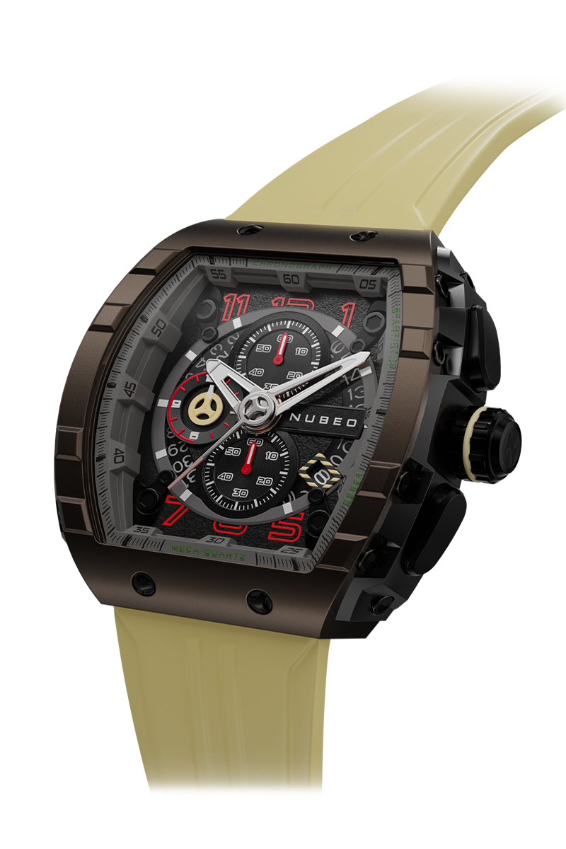 NUBEO Nubeo Magellan Chronograph Limited Edition True Earth Men's Watch NB-6024-0K