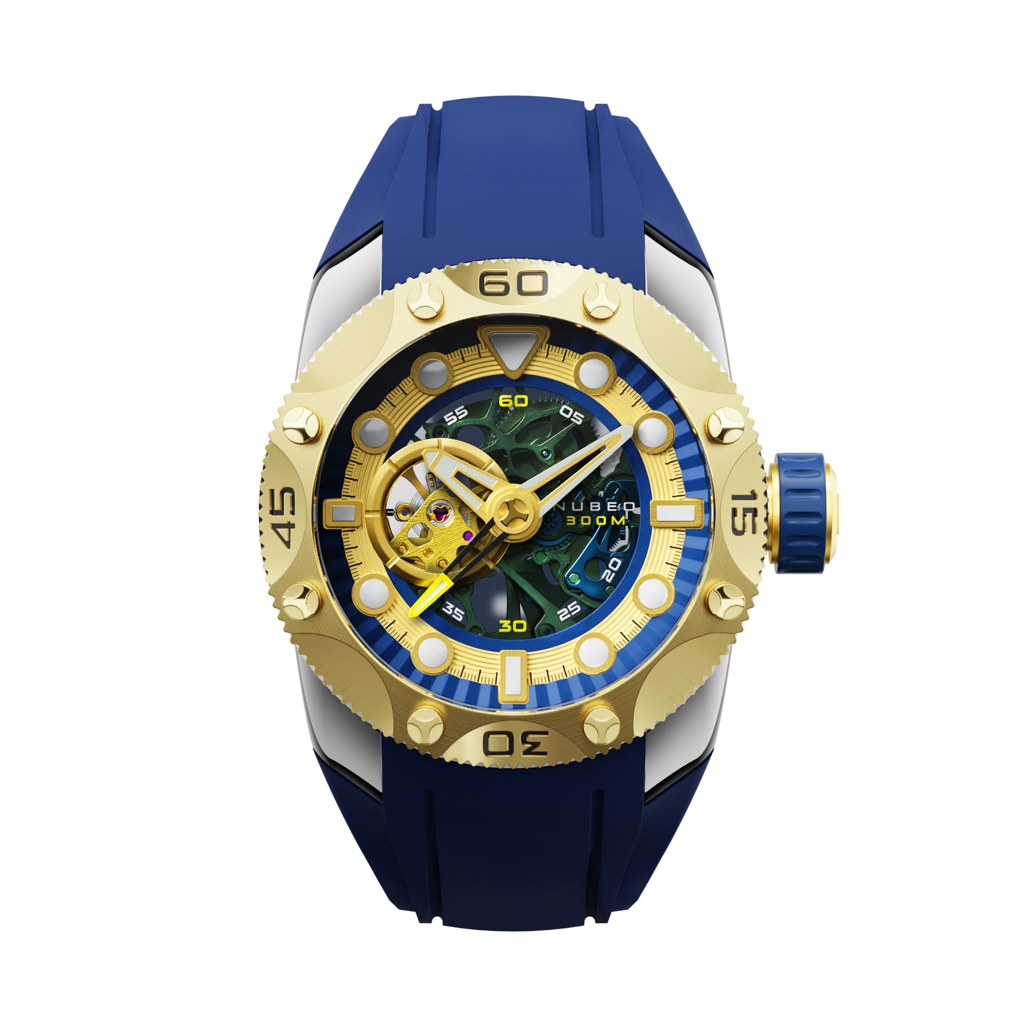 NUBEO Nubeo Kuiper Men's Automatic Skeleton Admiral Blue Watch NB-6040-02