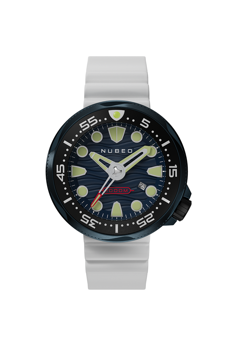 NUBEO Nubeo Ventana Men's Japanese Automatic Tidal Blue Watch NB-6046-0B