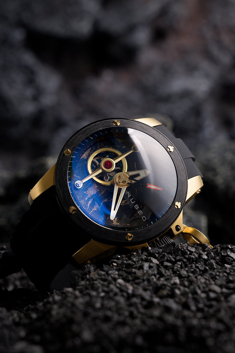 Nubeo Nubeo Curiosity Evolution Automatic Limited Edition Carbon Gold Men's Watch NB-6066-02