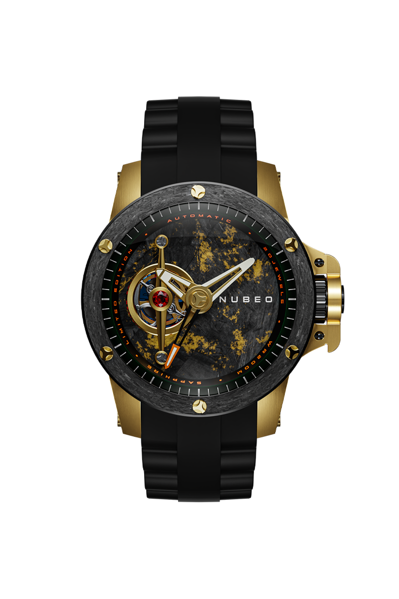 Nubeo Nubeo Curiosity Evolution Automatic Limited Edition Carbon Gold Men's Watch NB-6066-02
