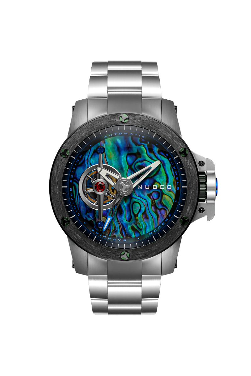 Nubeo Nubeo Curiosity Evolution Automatic Limited Edition Abalone Men's Watch NB-6066-22