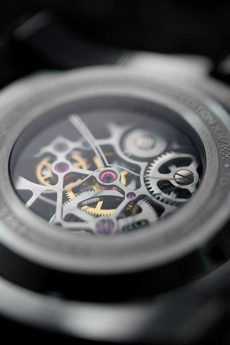 NUBEO Nubeo Manta Tourbillon Limited Edition Silver Sheen Men's Watch NB-6069-55