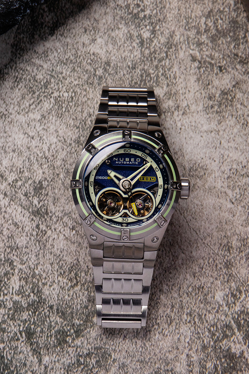 NUBEO Nubeo Galileo Automatic Limited Edition Blue Men's Watch NB-6070-22