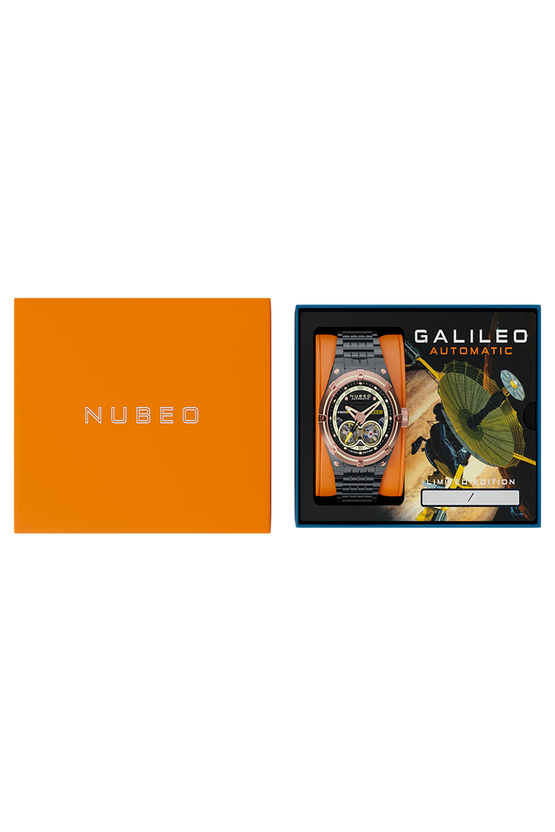 Nubeo Nubeo Galileo Automatic Limited Edition Granite Gold Men's Watch NB-6070-55