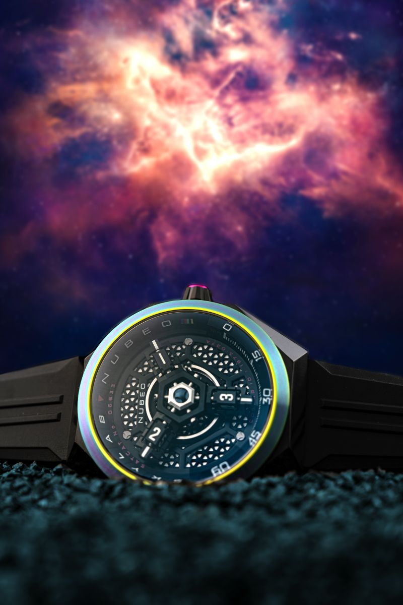 NUBEO Nubeo Skylab Automatic Limited Edition Iridescent Black Men's Watch NB-6083-04