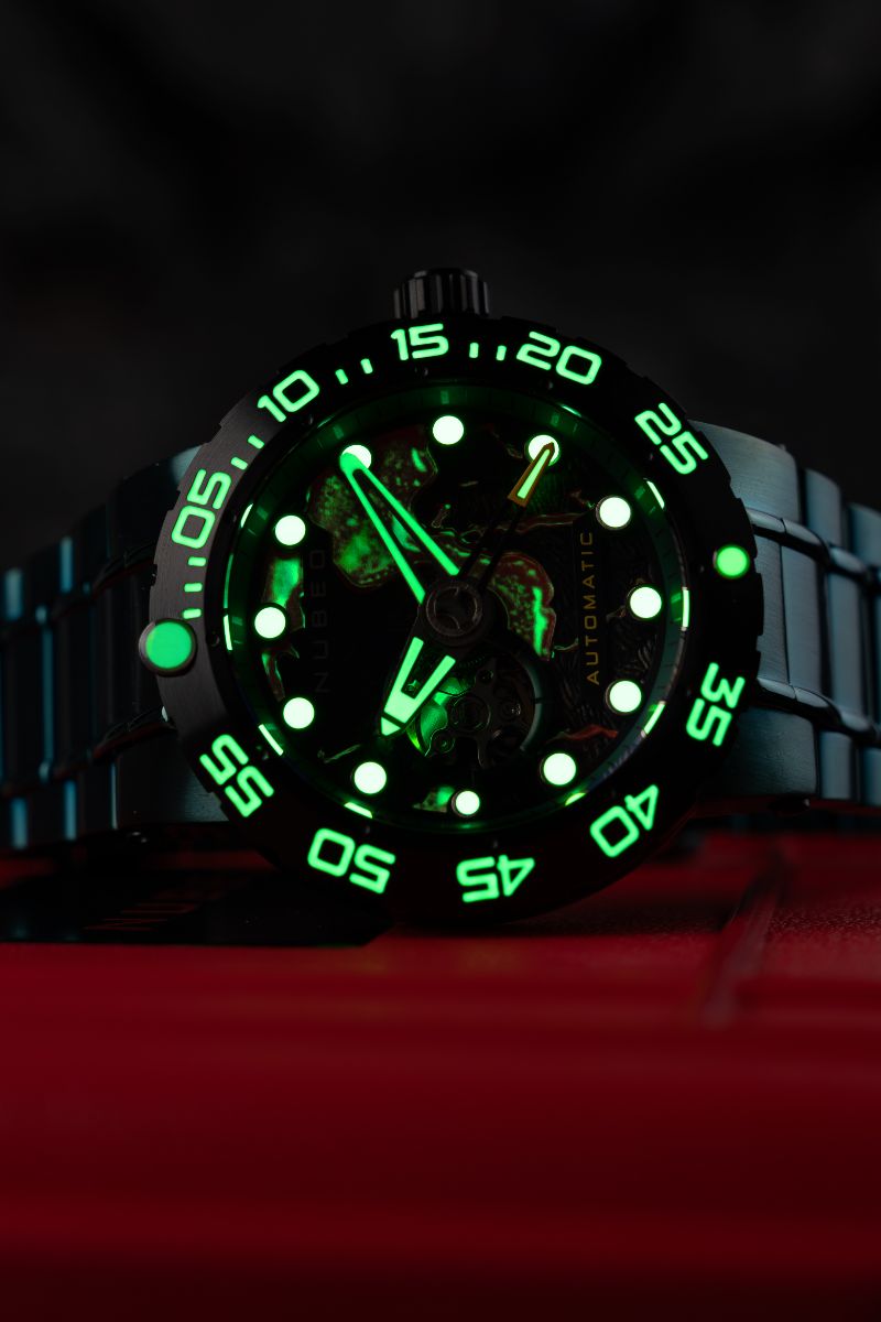 NUBEO Nubeo Opportunity Automatic Limited Edition Fallout Green Men's Watch NB-6086-33