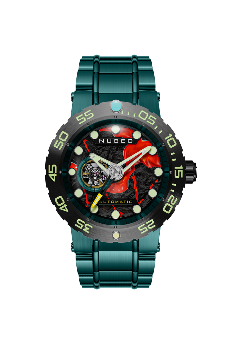 NUBEO Nubeo Opportunity Automatic Limited Edition Fallout Green Men's Watch NB-6086-33