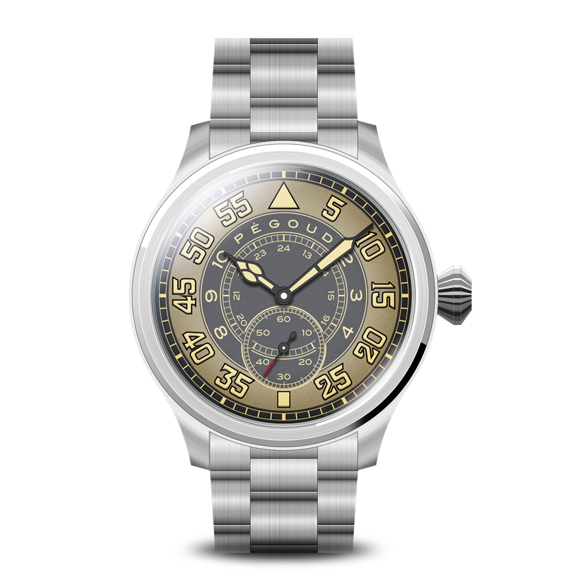 Pegoud Pegoud Bravoure Grey Mechanical Automatic Men's Watch PG-9010-11