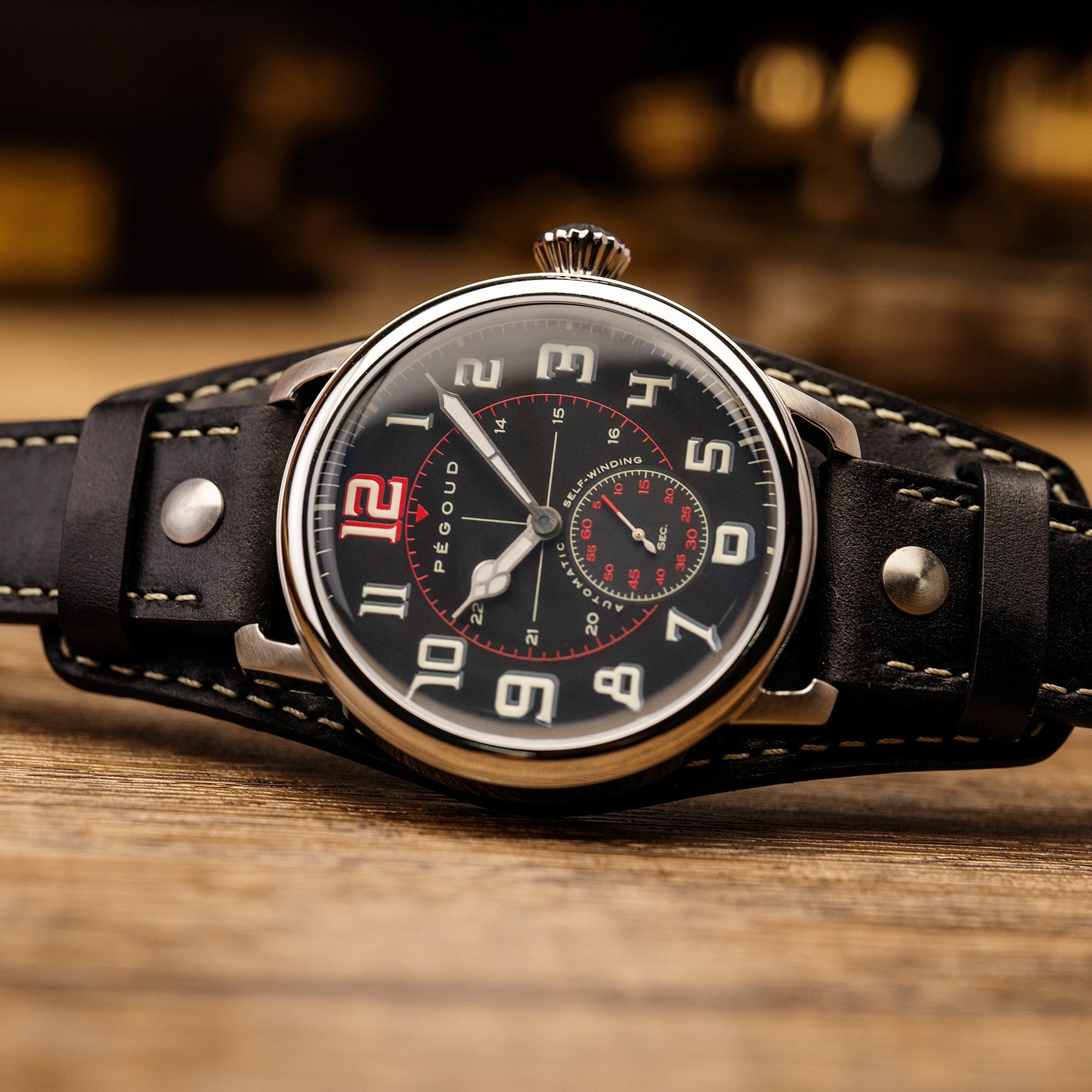 PEGOUD Pegoud Monterrat Mechanical Automatic Men's Black Watch PG-9011-01