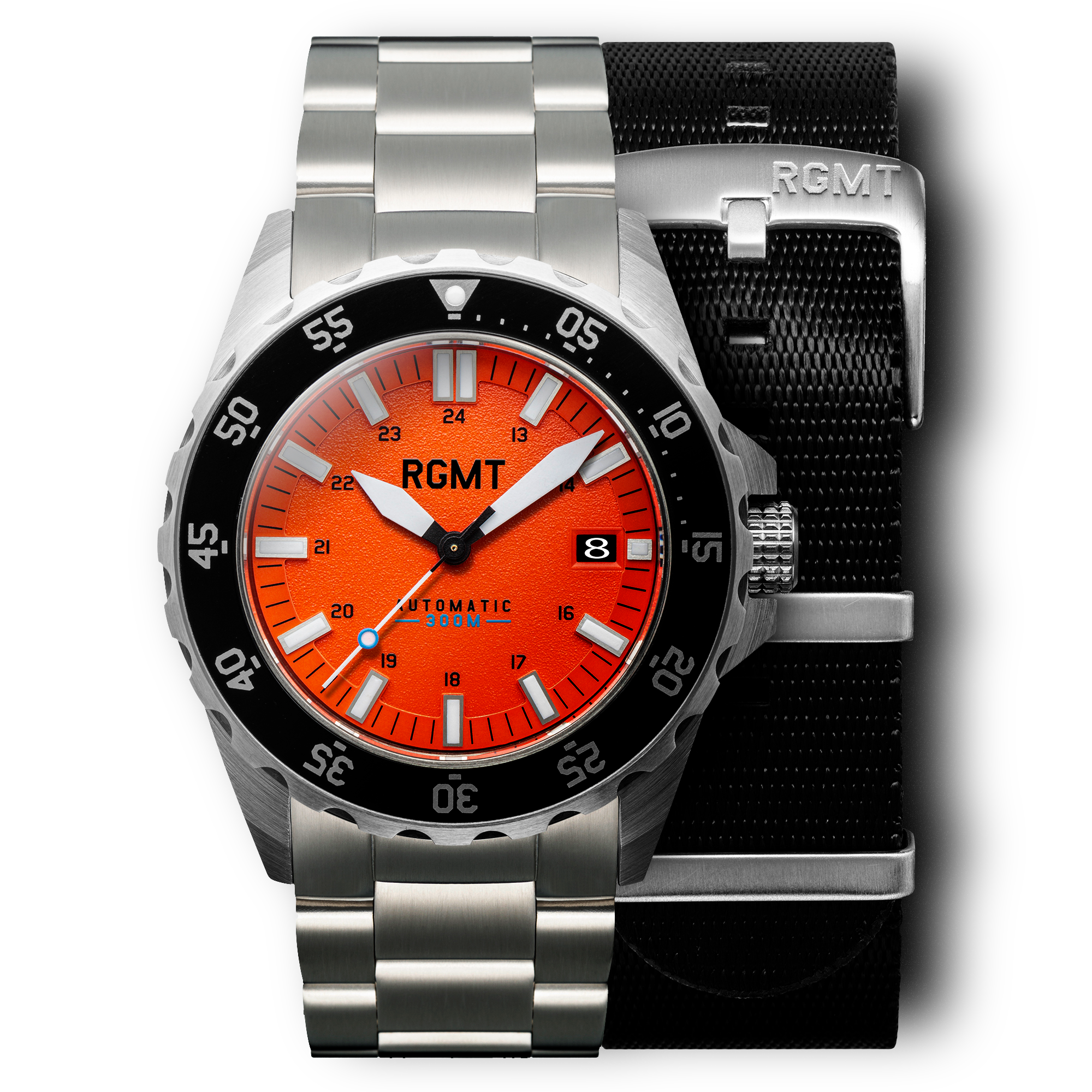 RGMT RGMT SDV Men's Japanese Automatic Orange Watch RG-8012-33-SET-C-03