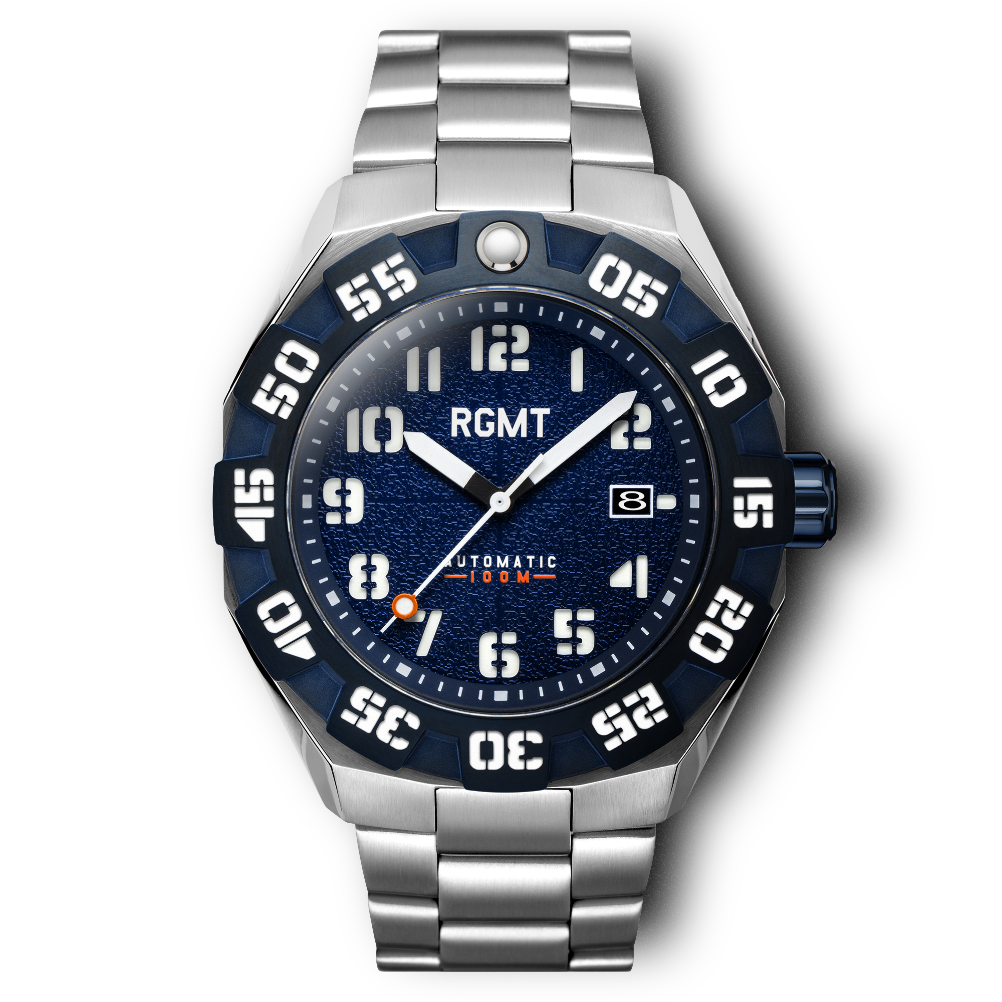RGMT RGMT Men's Blue Japanese Automatic 3 Hands With Date Field Master Watch RG-8017-55-SET-C-01