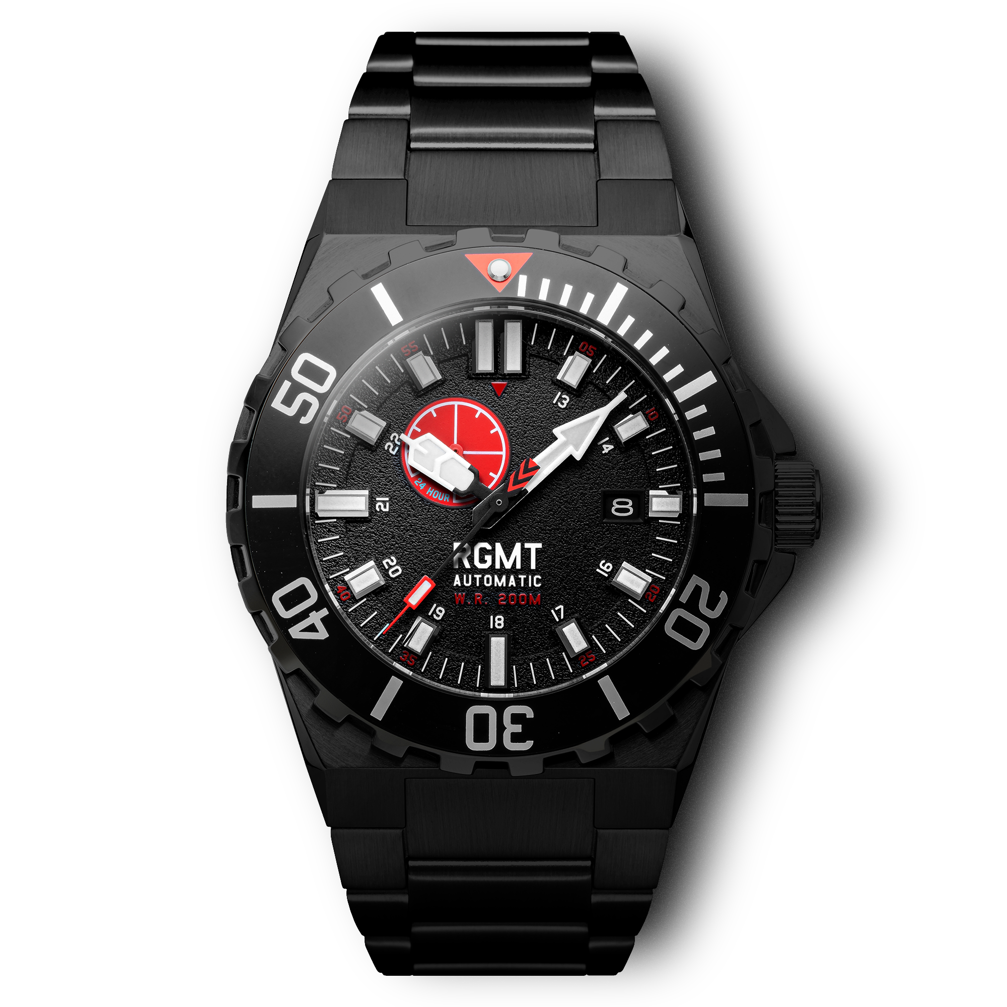 RGMT RGMT Superav 24h Men's Japanese Automatic Black Watch RG-8023-44