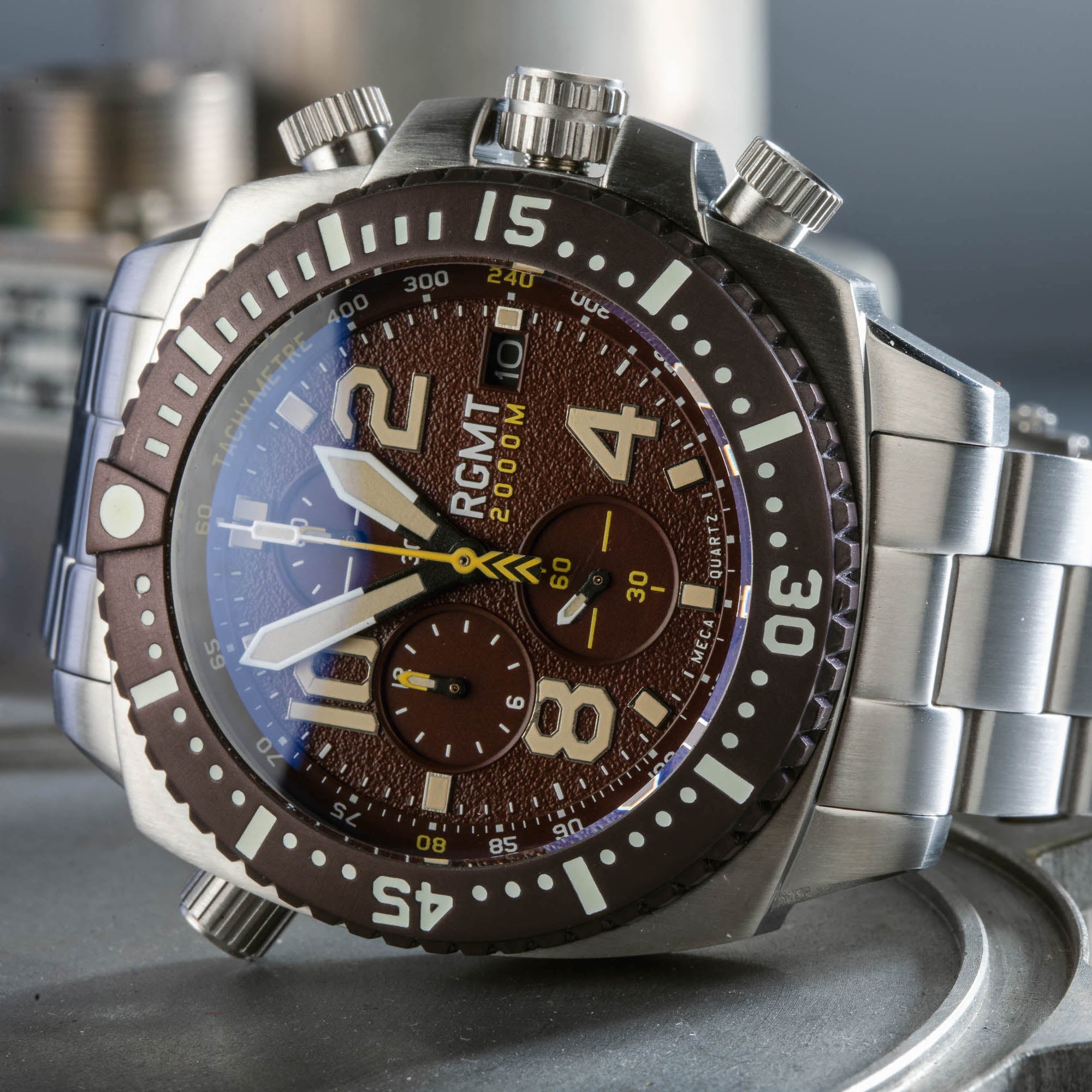RGMT RGMT Demolition Men s Japanese Meca quartz Brown Watch RG 8036 11