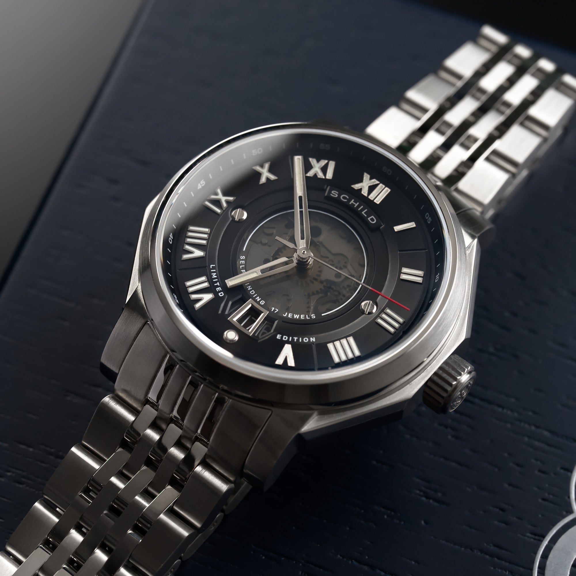 SCHILD Schild  Johann Swiss Automatic Dark Slate Men's Watch  SC-1003-22