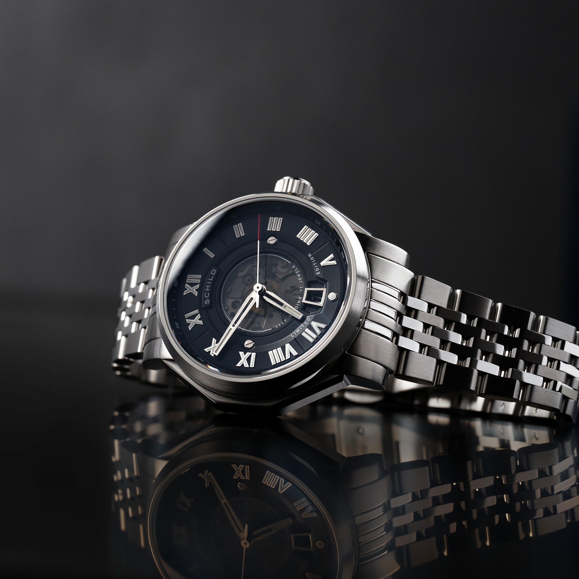 SCHILD Schild  Johann Swiss Automatic Dark Slate Men's Watch  SC-1003-22