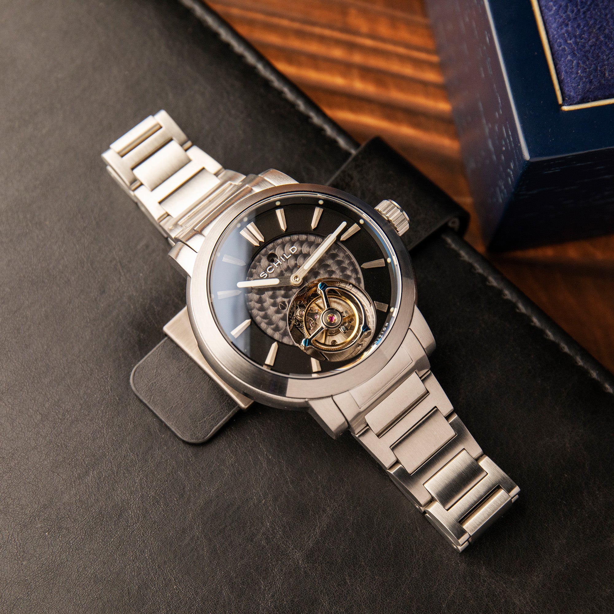 Schild Schild Freidrich Tourbillon Deep Storm Men's Limited Edition Watch SC-1010-11