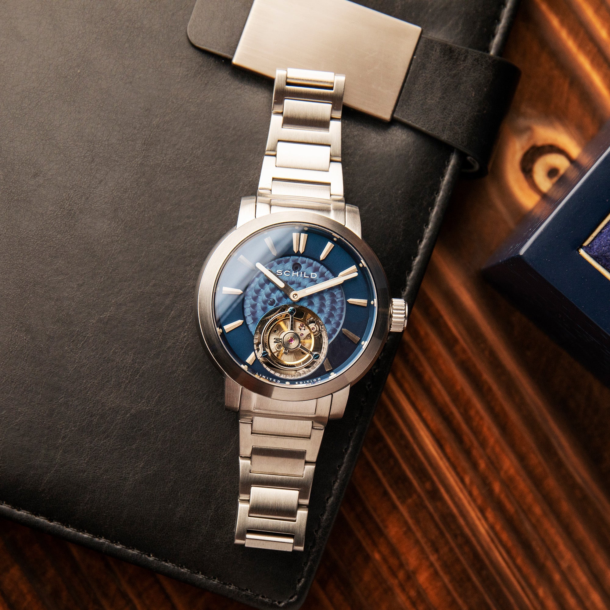 Schild Schild Freidrich Tourbillon Navy Men's Limited Edition Watch SC-1010-22