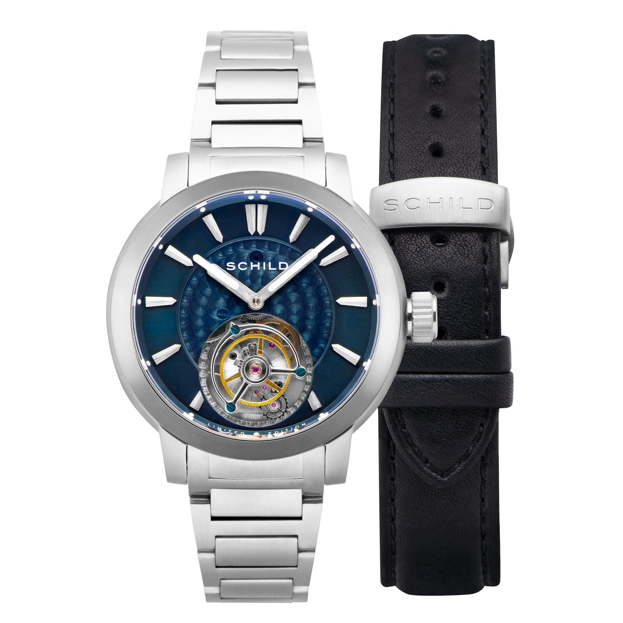 Schild Schild Freidrich Tourbillon Navy Men's Limited Edition Watch SC-1010-22