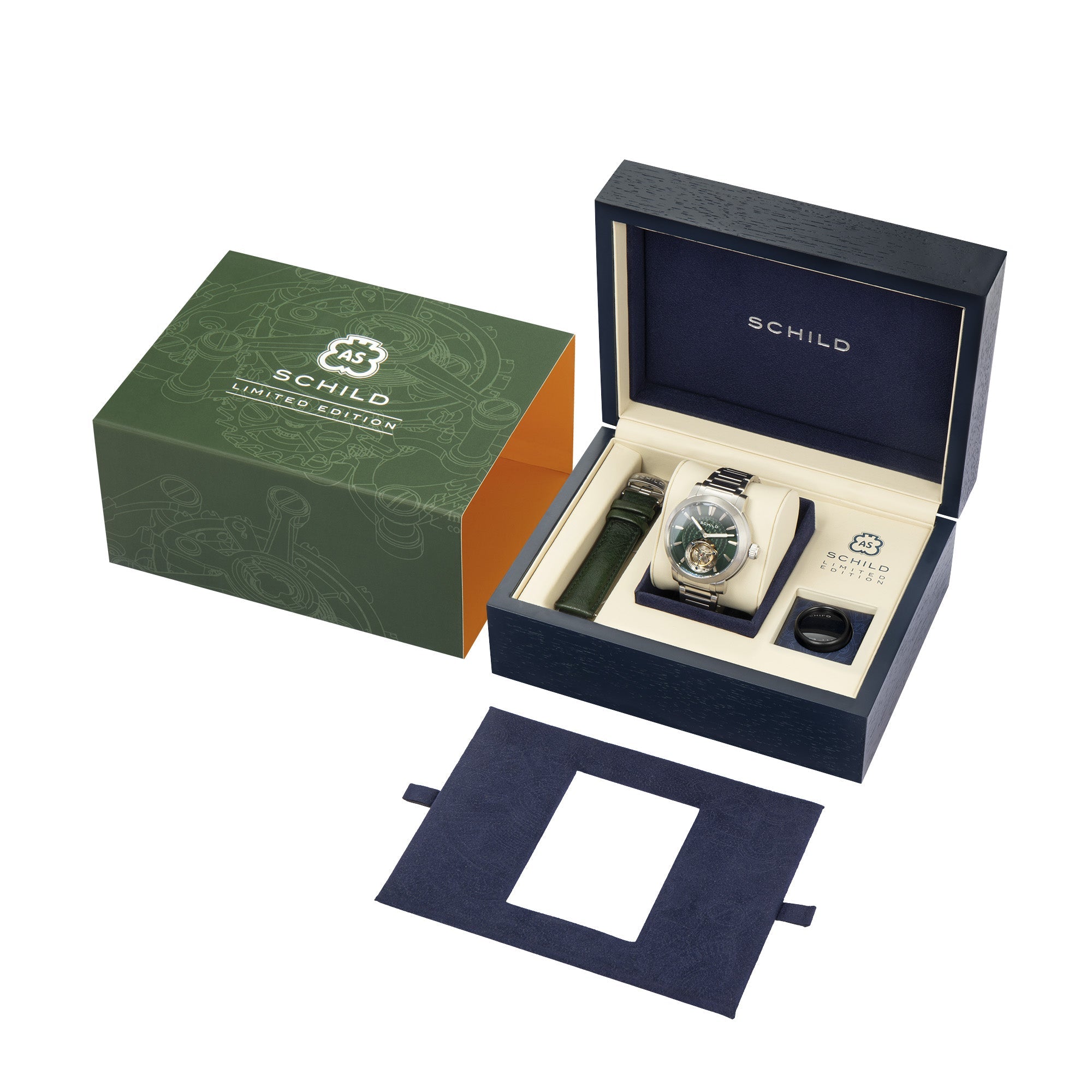 SCHILD Schild Freidrich Tourbillon Deep Teal Men's Limited Edition Watch SC-1010-33
