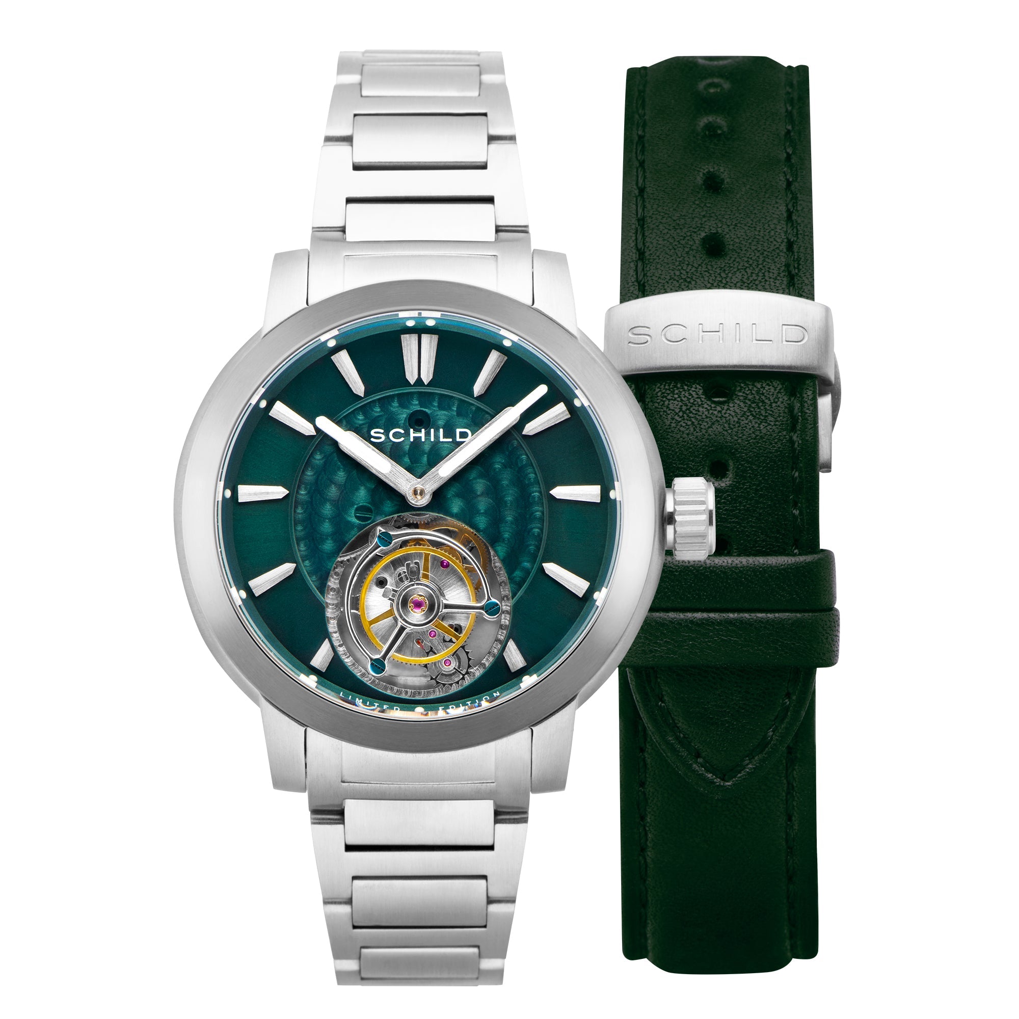 Schild Schild Freidrich Tourbillon Deep Teal Men's Limited Edition Watch SC-1010-33