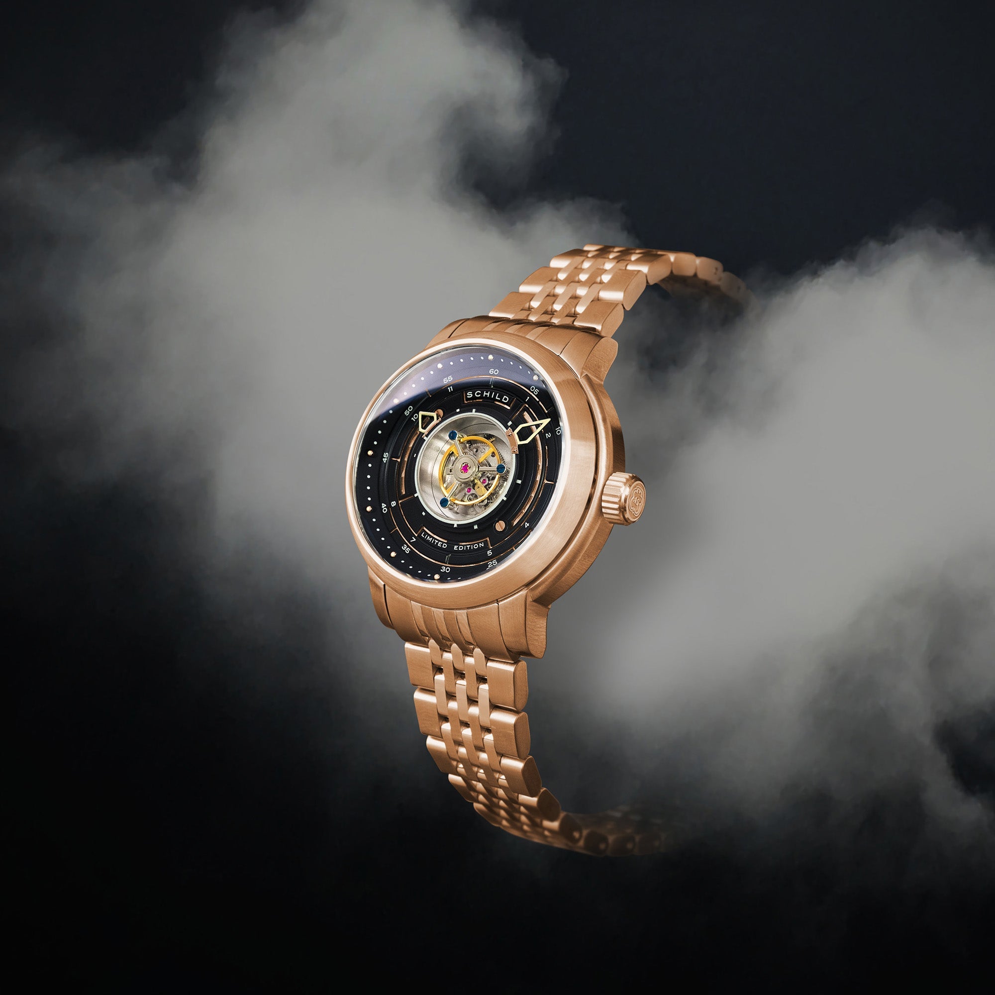 Schild Schild Tourbillon Copper Gold Men's Limited Edition Watch SC-1011-55