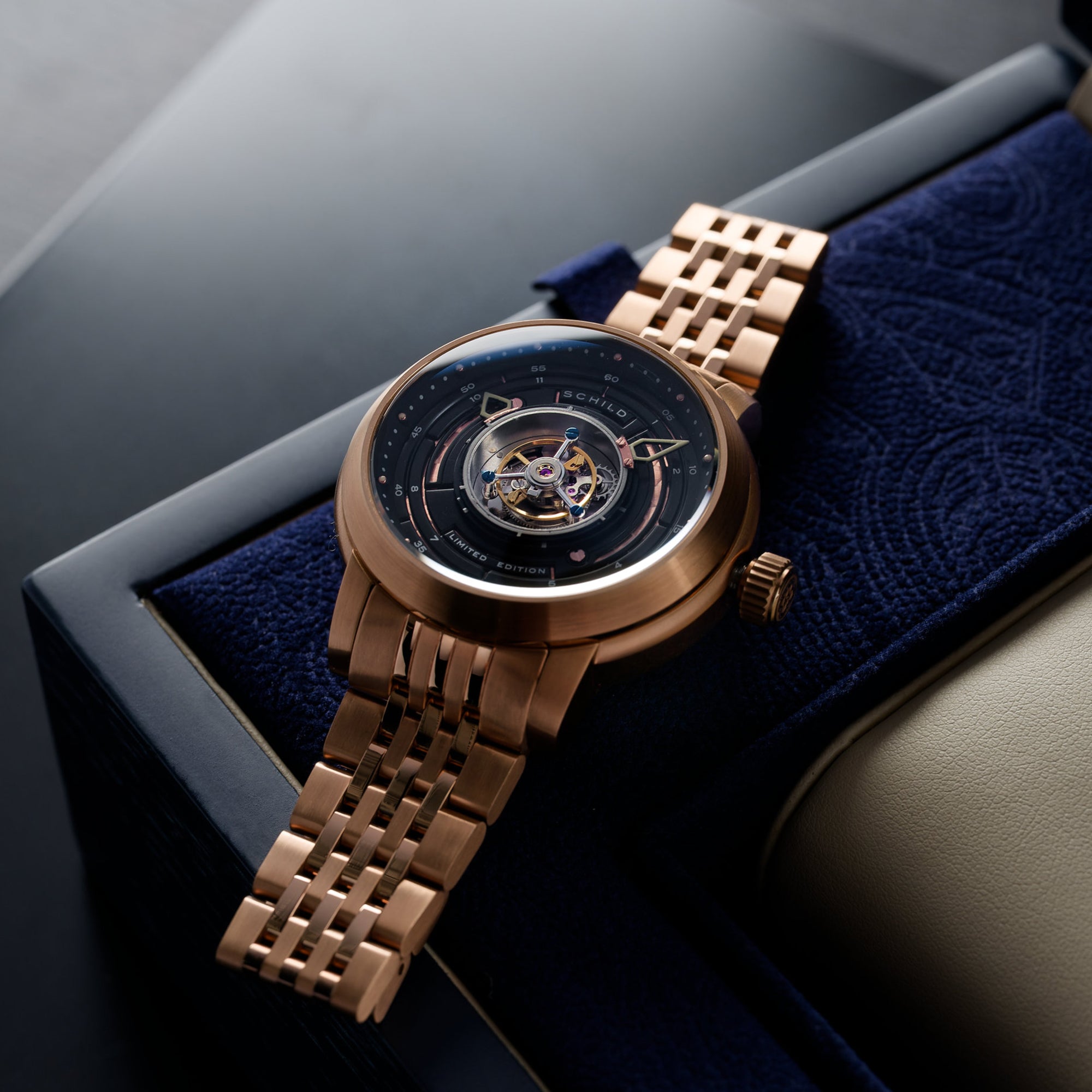 SCHILD Schild Tourbillon Copper Gold Men's Limited Edition Watch SC-1011-55