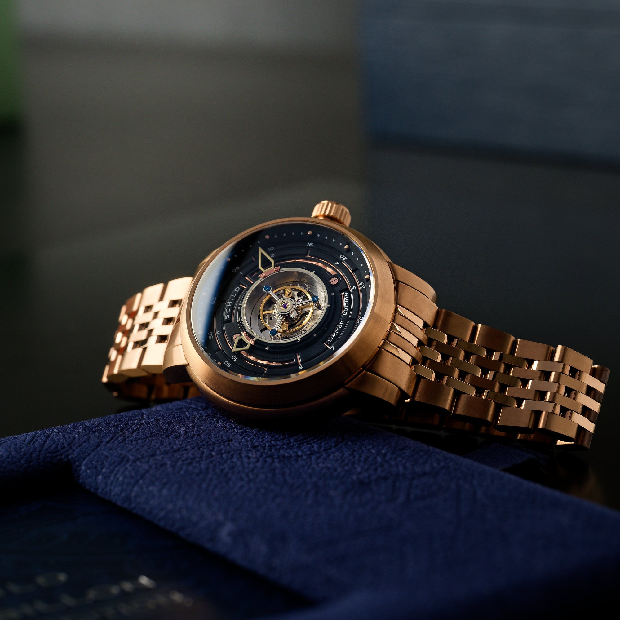 SCHILD Schild Tourbillon Copper Gold Men's Limited Edition Watch SC-1011-55