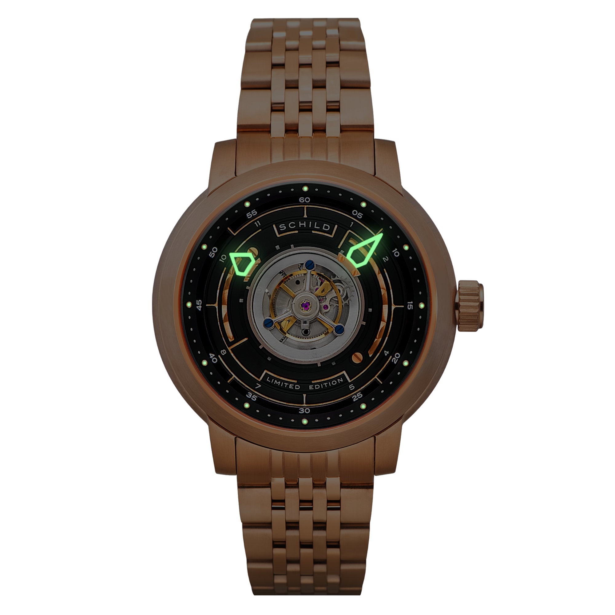 SCHILD Schild Tourbillon Copper Gold Men's Limited Edition Watch SC-1011-55