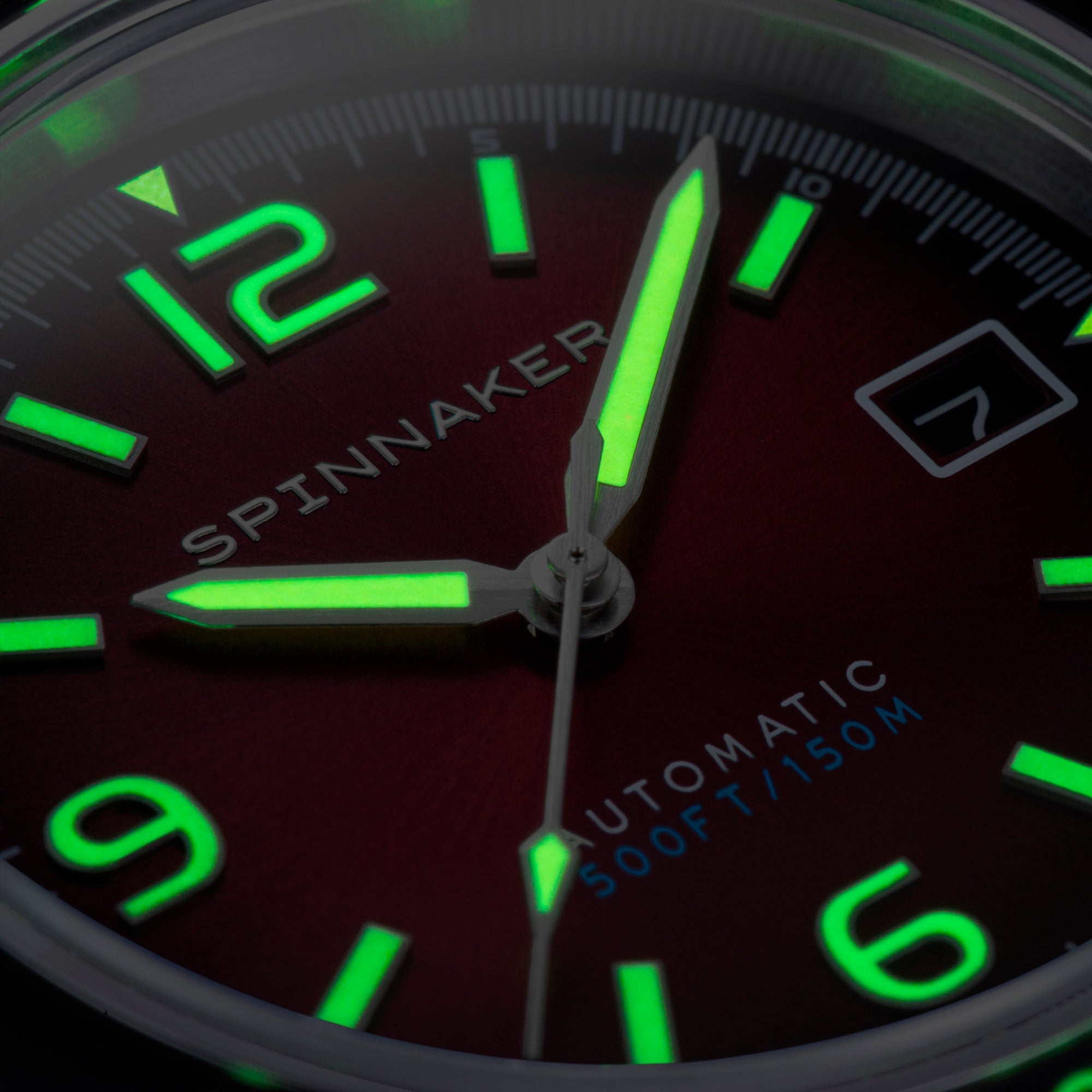 SPINNAKER Spinnaker Fleuss Men's Japanese Automatic Oxblood Red Watch SP-5055-07