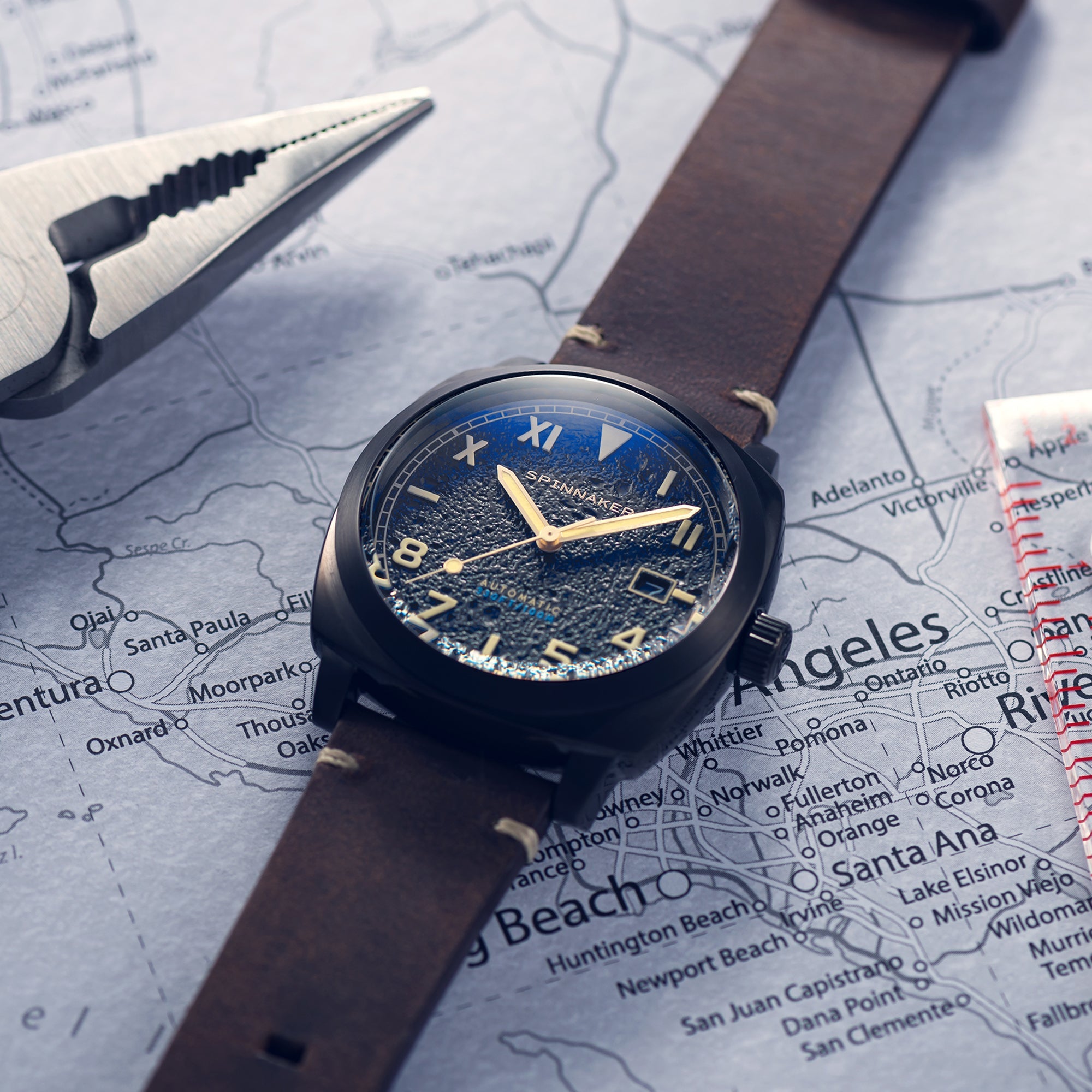 SPINNAKER Spinnaker Hull California Men's Automatic Volcanic Black Watch SP-5071-03