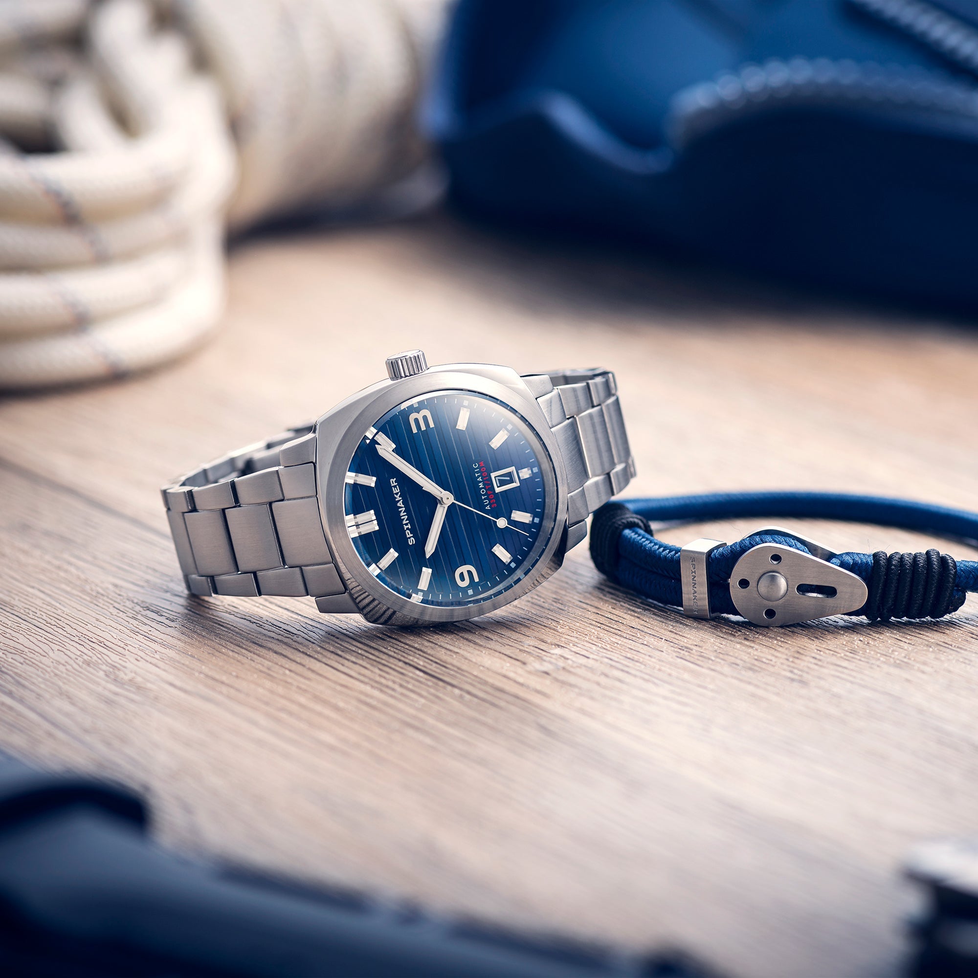 SPINNAKER Spinnaker Hull Men's Japanese Automatic Aegean Blue Watch SP-5073-22