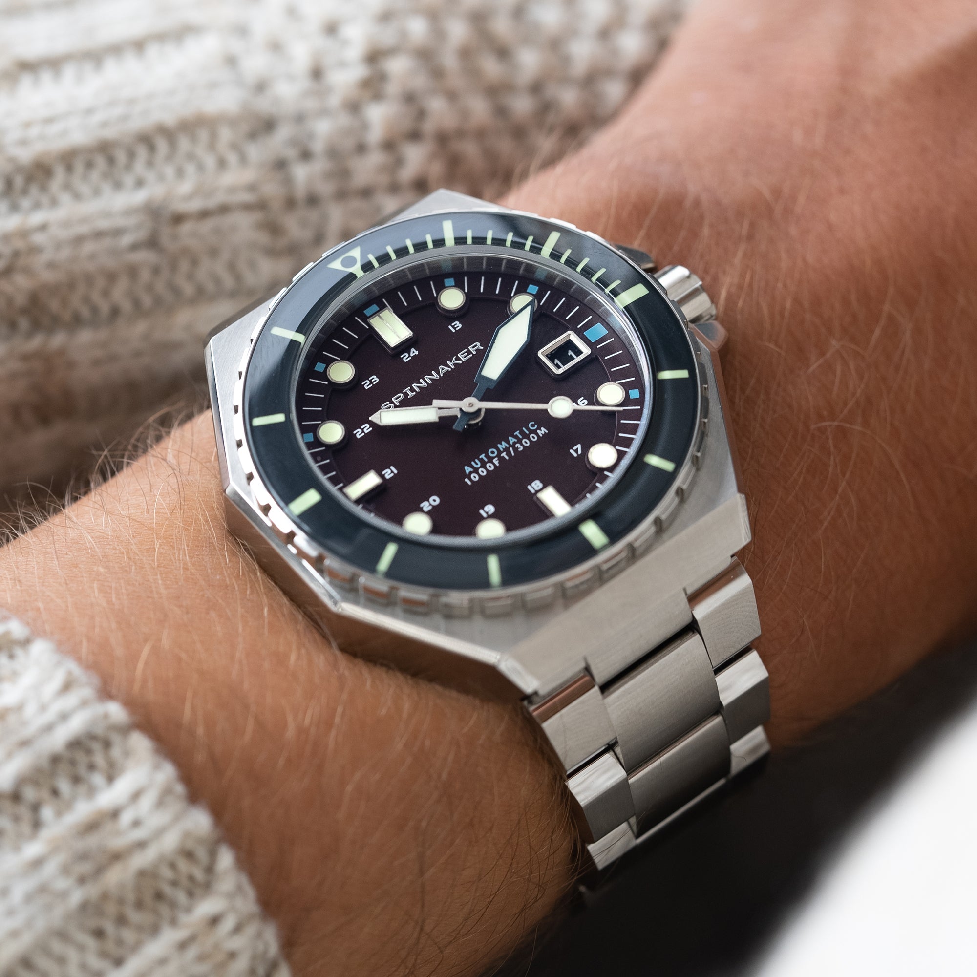 SPINNAKER Spinnaker Dumas Men's Japanese Automatic Bordeaux Watch SP-5081-AA