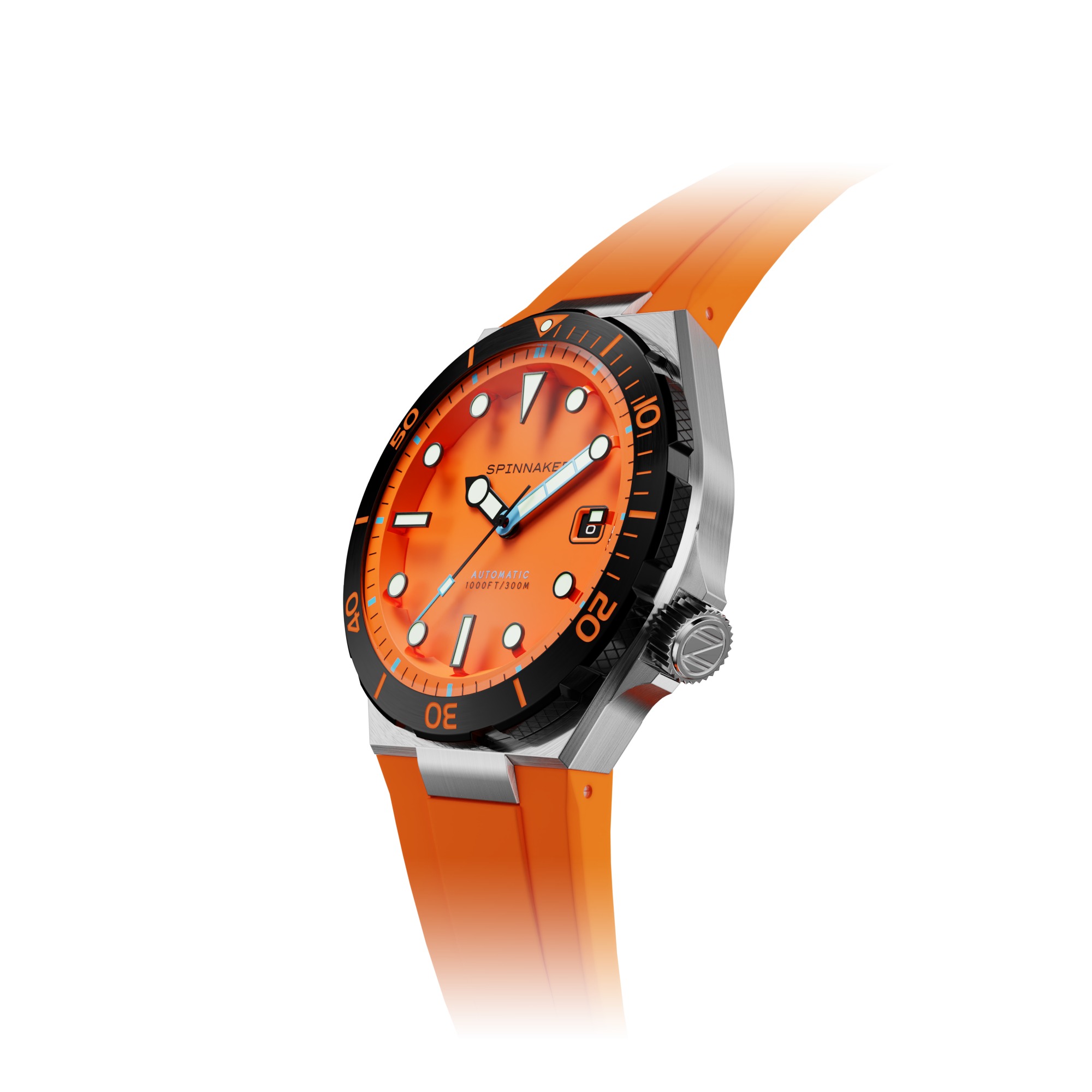 SPINNAKER Spinnaker Boettger Men's Automatic Limited Edition Coral Orange Watch SP-5083-AA