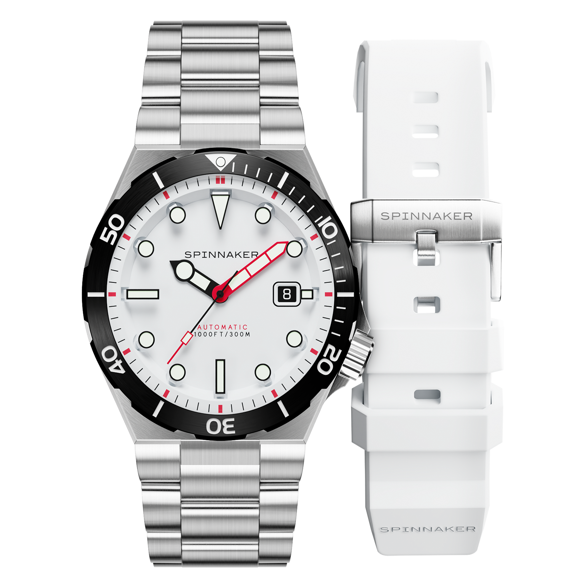 SPINNAKER Spinnaker Boettger Men's Automatic Limited Edition  Blizzard White Watch SP-5083-CC