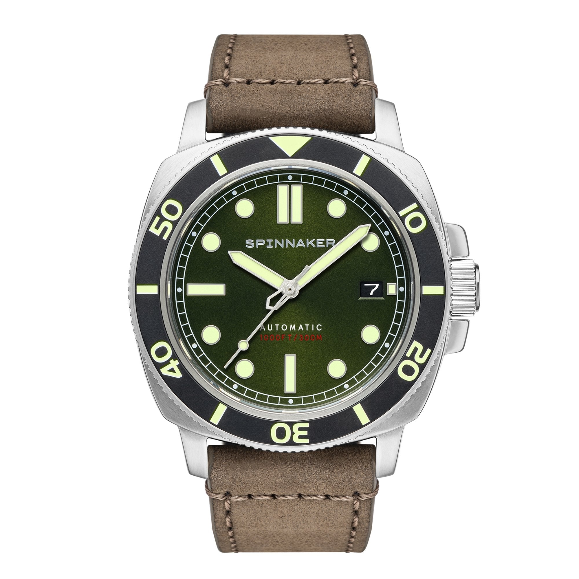 SPINNAKER Spinnaker Hull Diver Men's Automatic Alligator Green Watch SP-5088-03