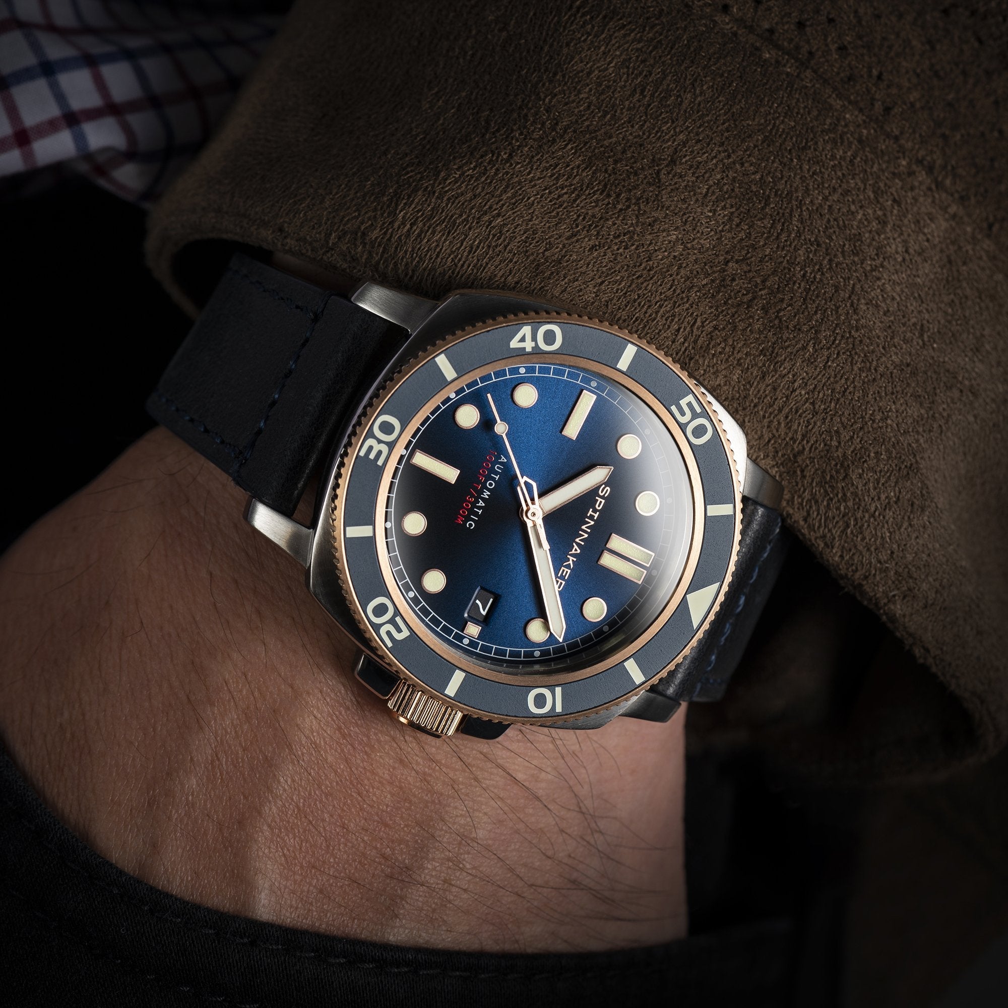 SPINNAKER Spinnaker Hull Diver Men's Automatic Officer Blue Watch SP-5088-05