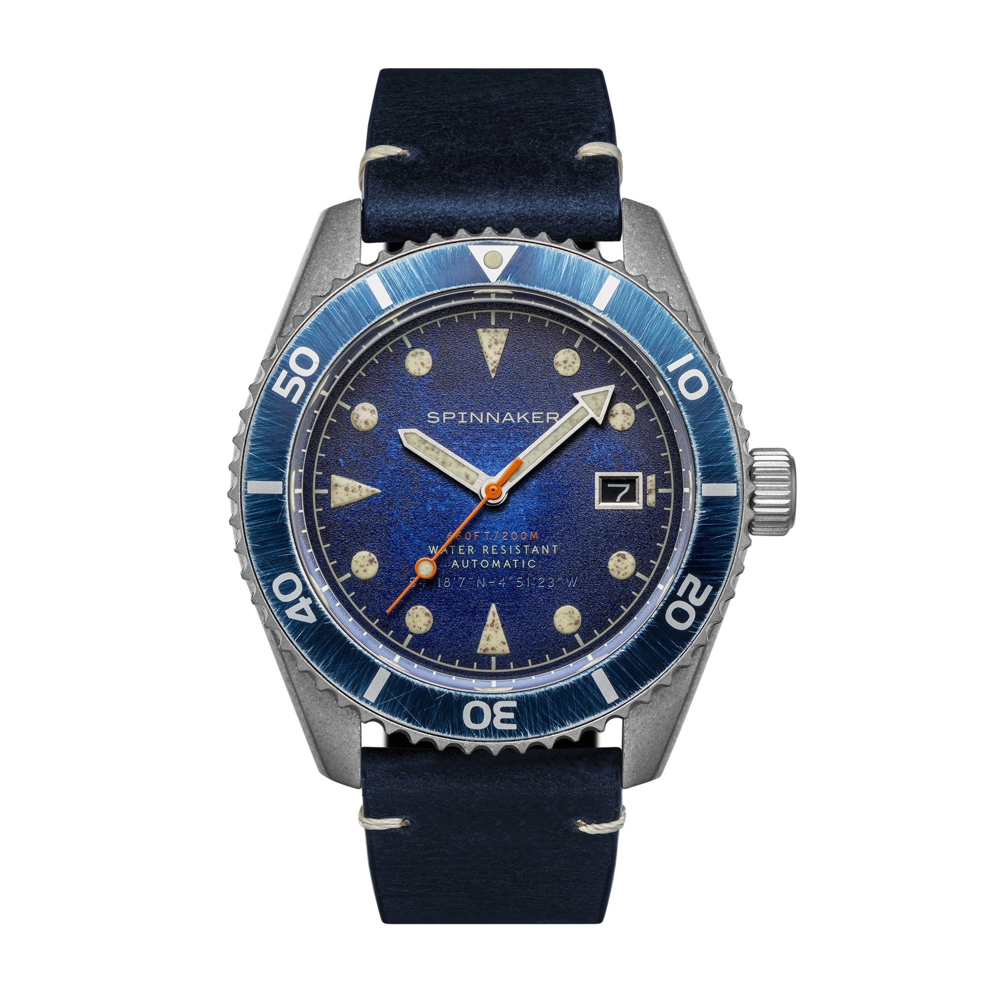 SPINNAKER Spinnaker Wreck Men's Japanese Automatic Oxidized Blue Watch SP-5089-02