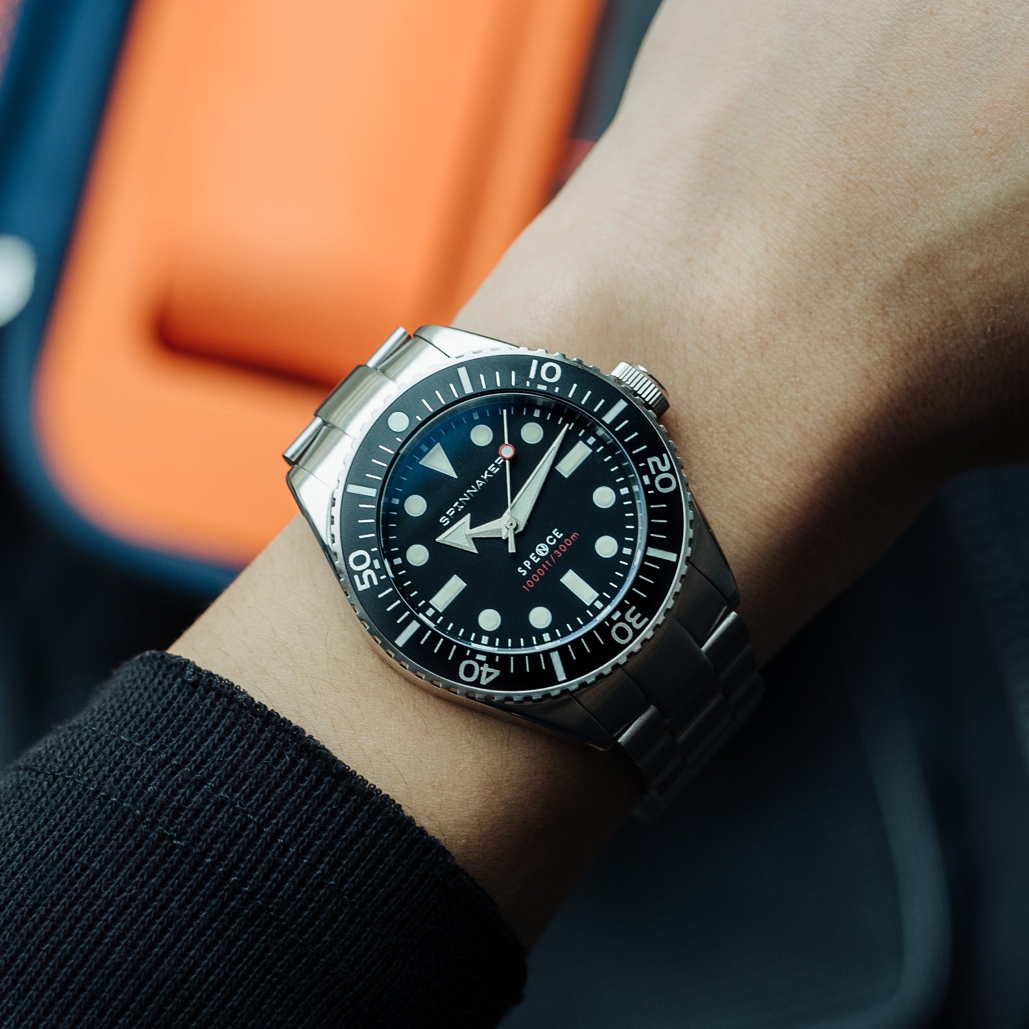 SPINNAKER Spinnaker Spence Men's Japanese Automatic Pitch Black Watch SP-5097-11