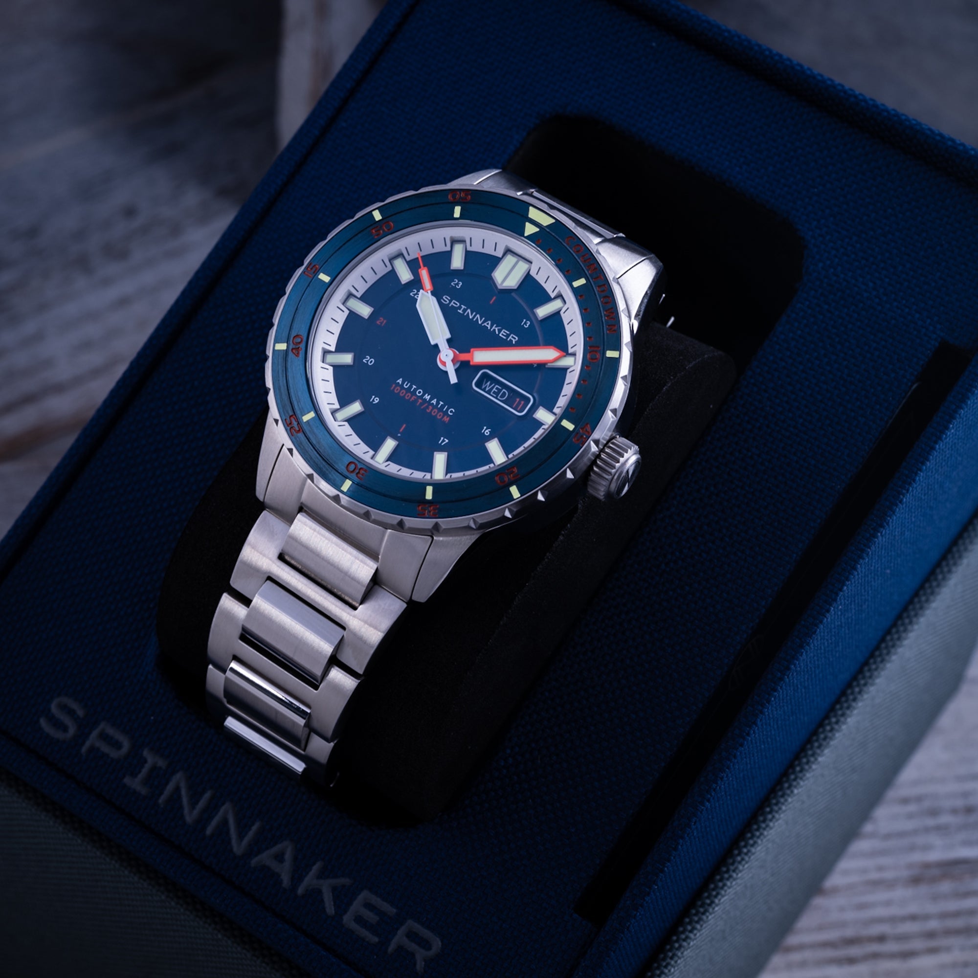 SPINNAKER Spinnaker Hass Men's Japanese Automatic Azure Blue Watch SP-5099-44