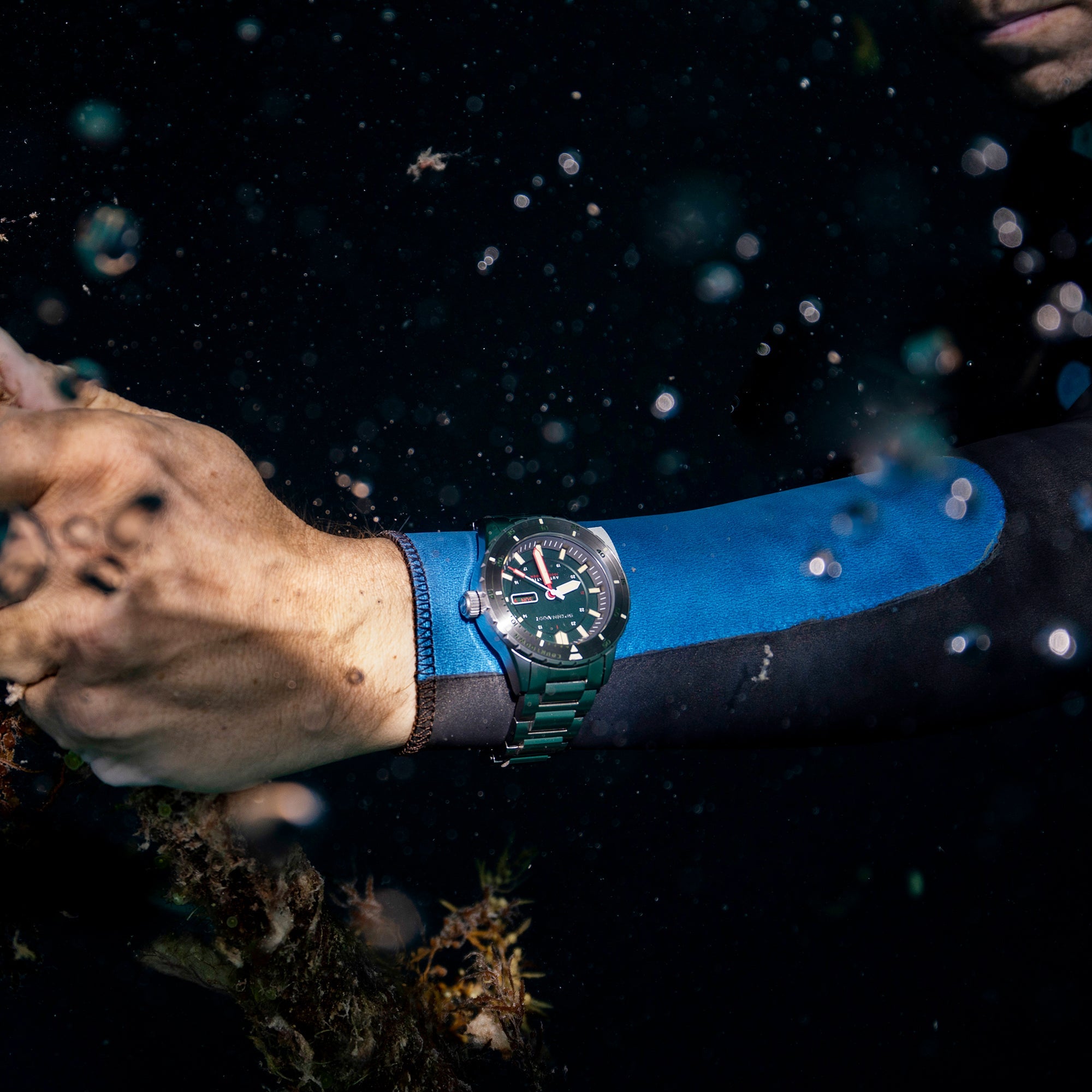 SPINNAKER Spinnaker Hass Men's Japanese Automatic Kelp Green Watch SP-5099-55