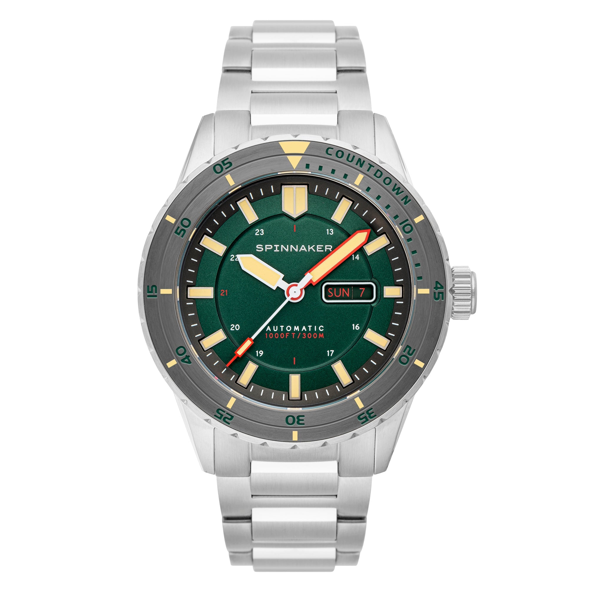 SPINNAKER Spinnaker Hass Men's Japanese Automatic Kelp Green Watch SP-5099-55